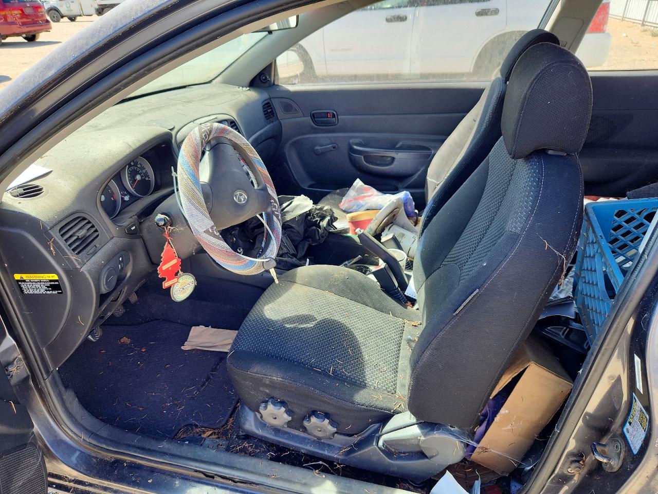 2007 Hyundai Accent Gs Gray vin: KMHCM36C07U037519