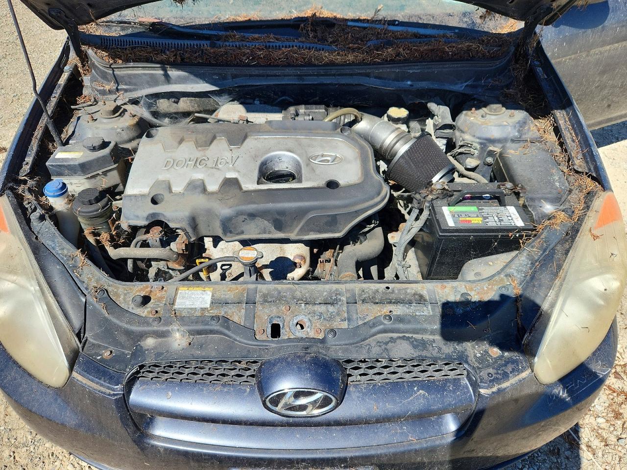 2007 Hyundai Accent Gs Gray vin: KMHCM36C07U037519