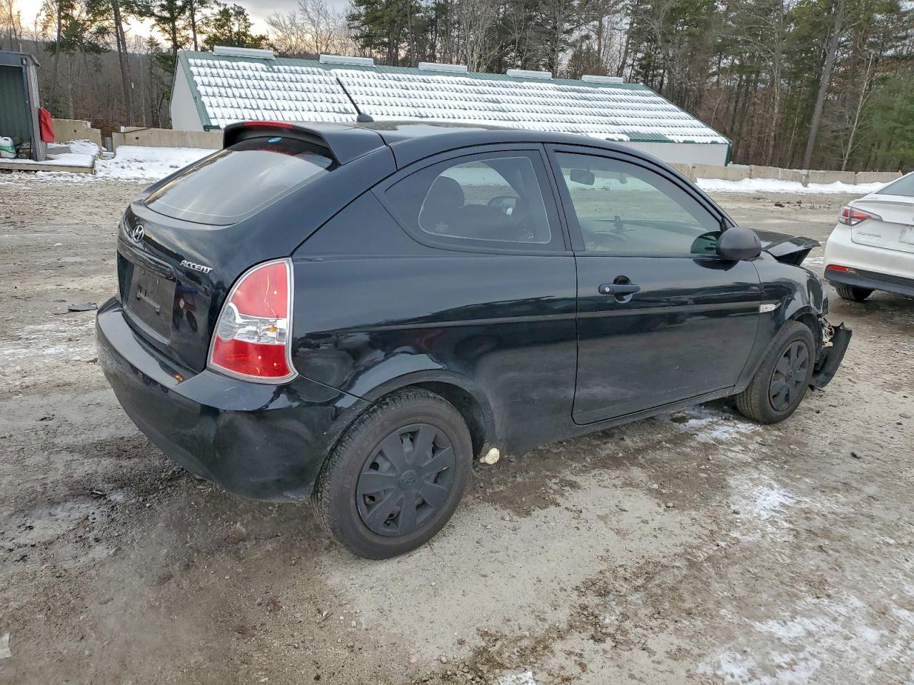 2007 Hyundai Accent Gs Black vin: KMHCM36C17U004304