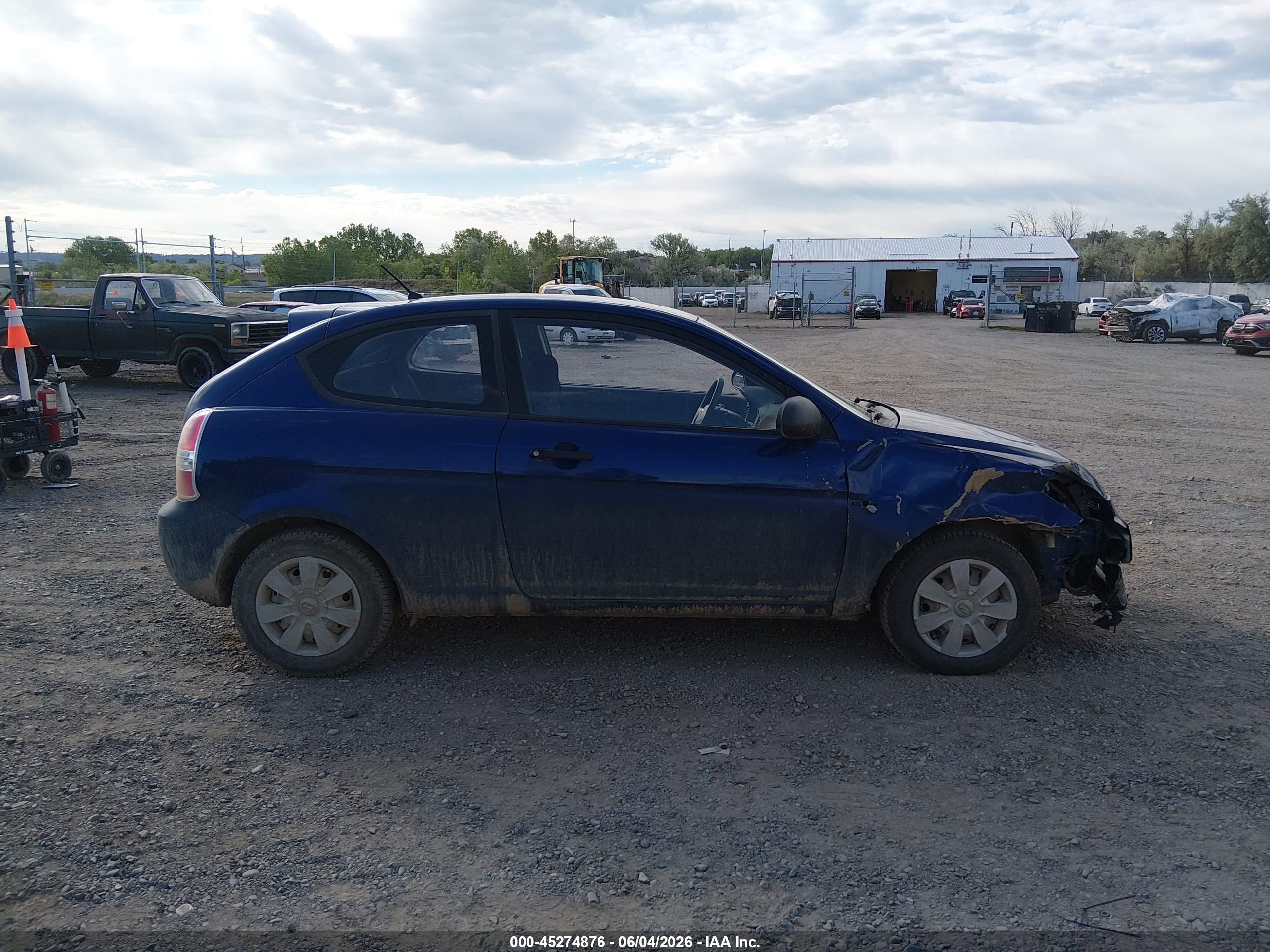 2007 Hyundai Accent Gs Blue vin: KMHCM36C17U047735