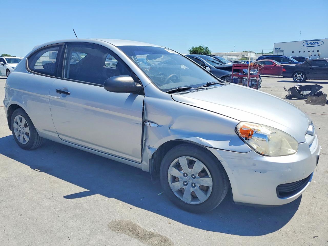 2008 Hyundai Accent Gs Silver vin: KMHCM36C18U095124