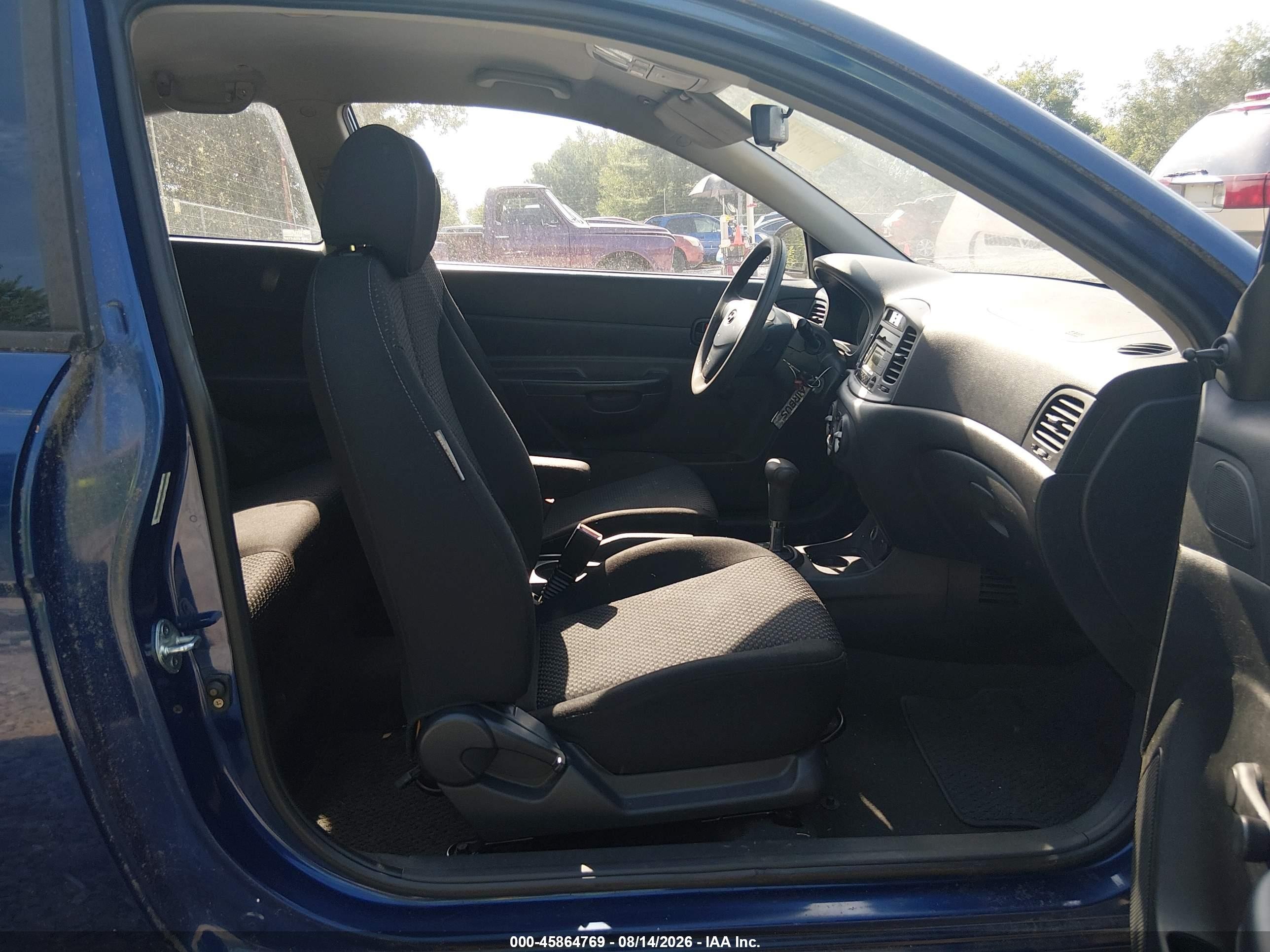 2009 Hyundai Accent Gs Blue vin: KMHCM36C19U135123