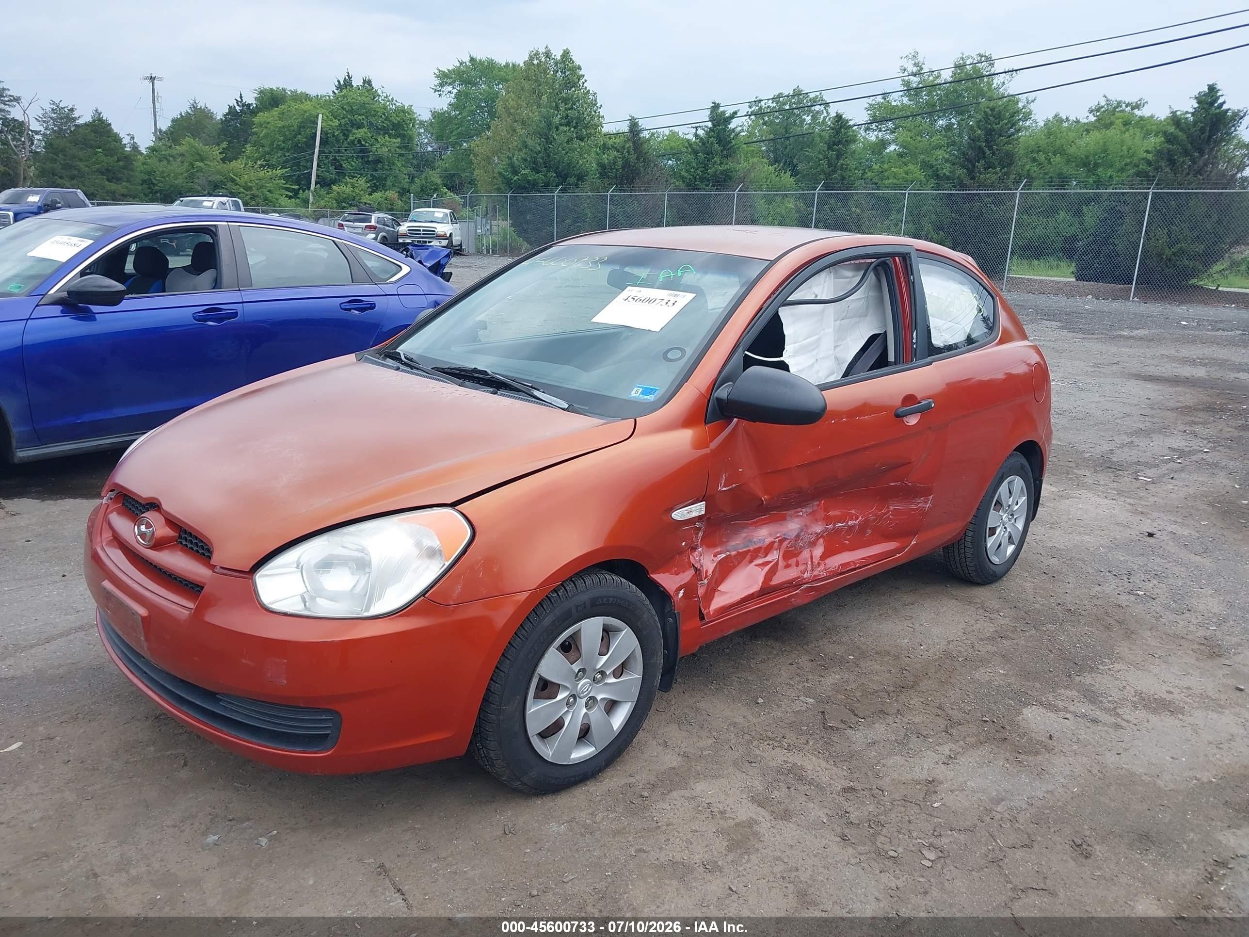 2009 Hyundai Accent Gs Orange vin: KMHCM36C19U139186