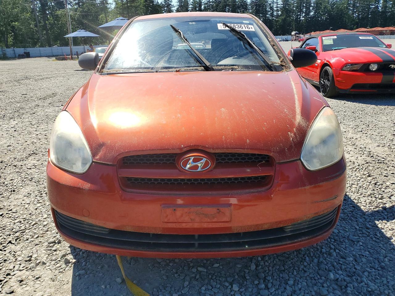 2009 Hyundai Accent Gs Оранжевый vin: KMHCM36C29U117889