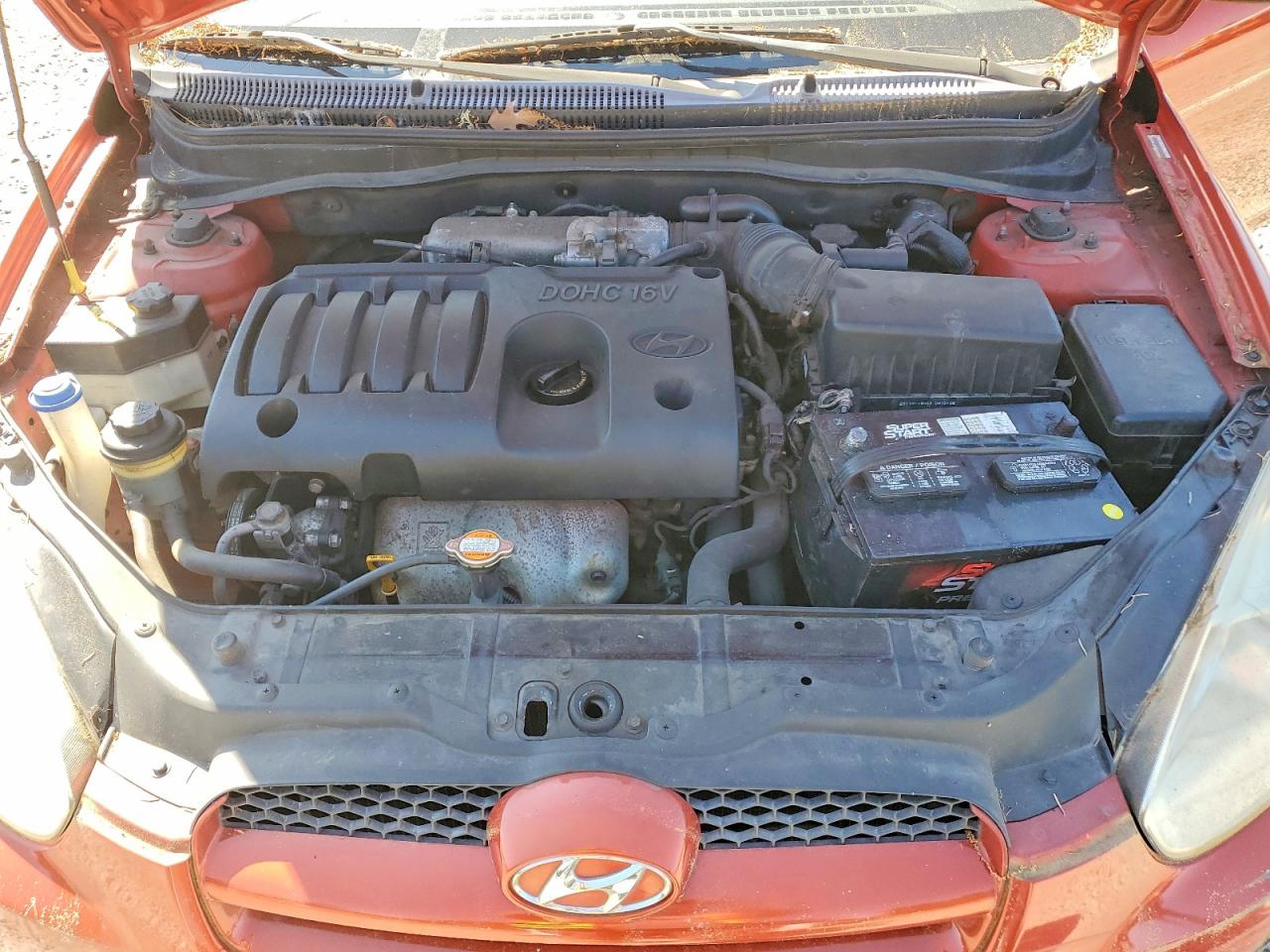 2009 Hyundai Accent Gs Оранжевый vin: KMHCM36C29U117889