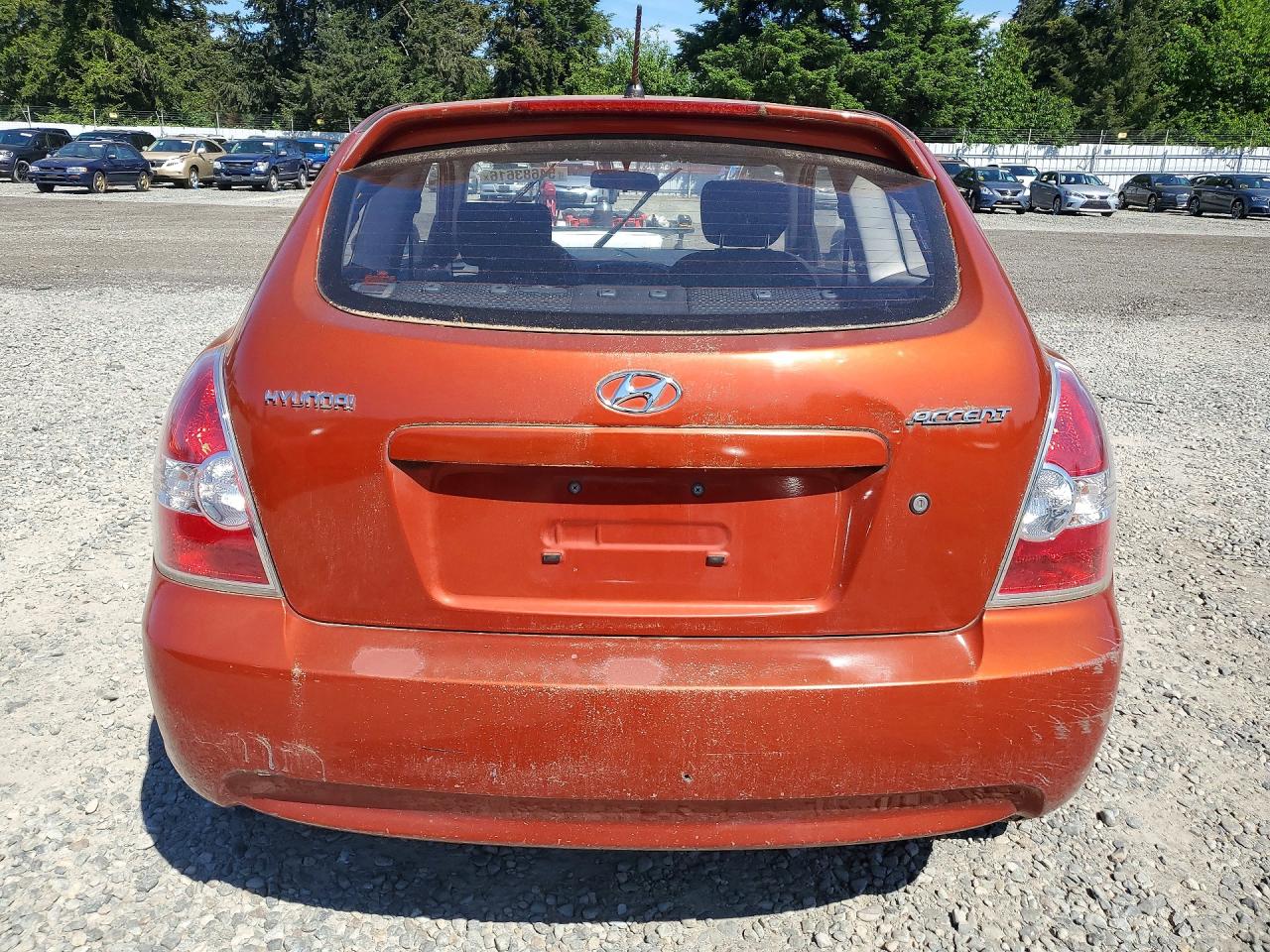 2009 Hyundai Accent Gs Оранжевый vin: KMHCM36C29U117889
