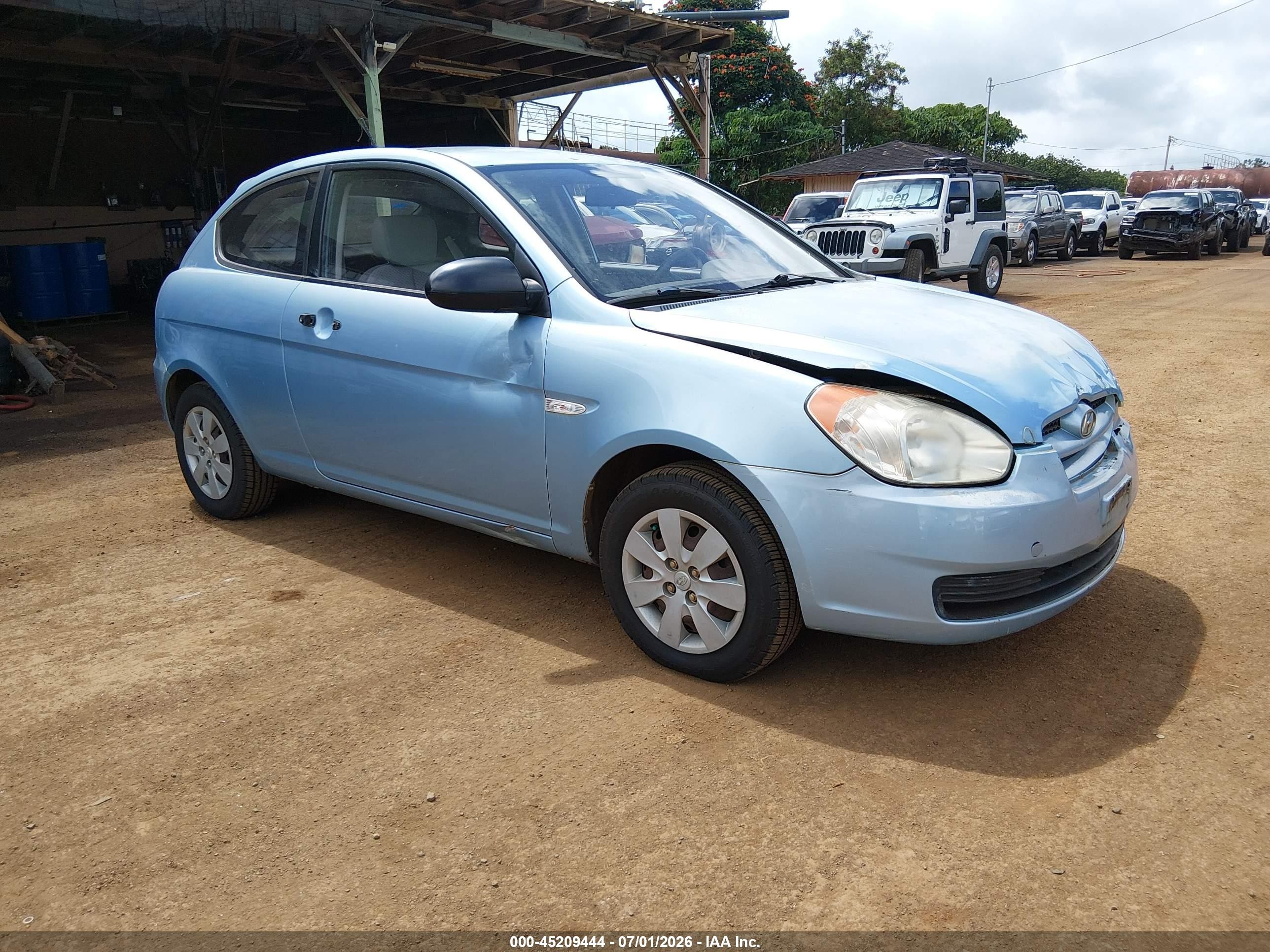 2009 Hyundai Accent Gs Blue vin: KMHCM36C29U118265