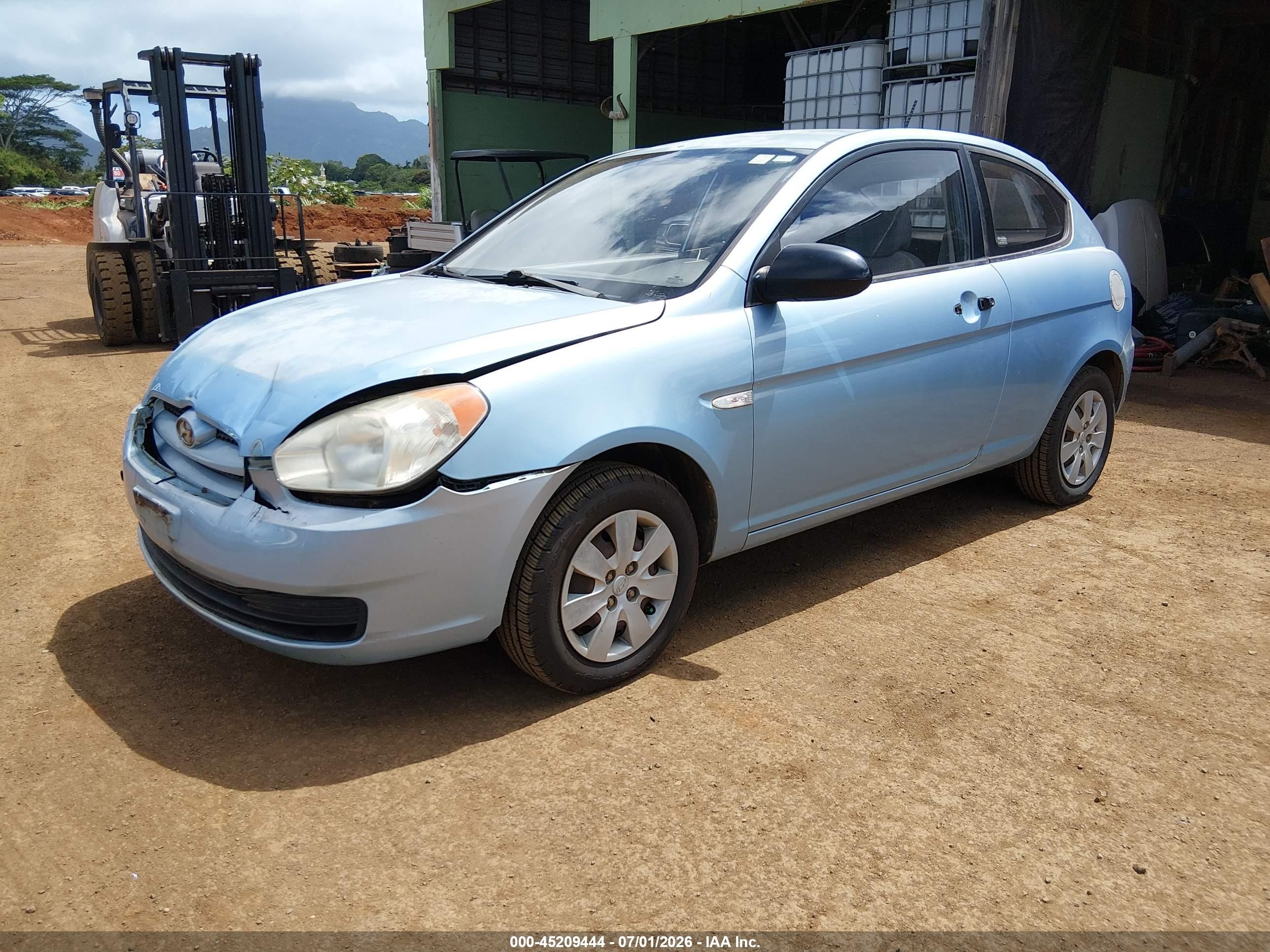 2009 Hyundai Accent Gs Blue vin: KMHCM36C29U118265