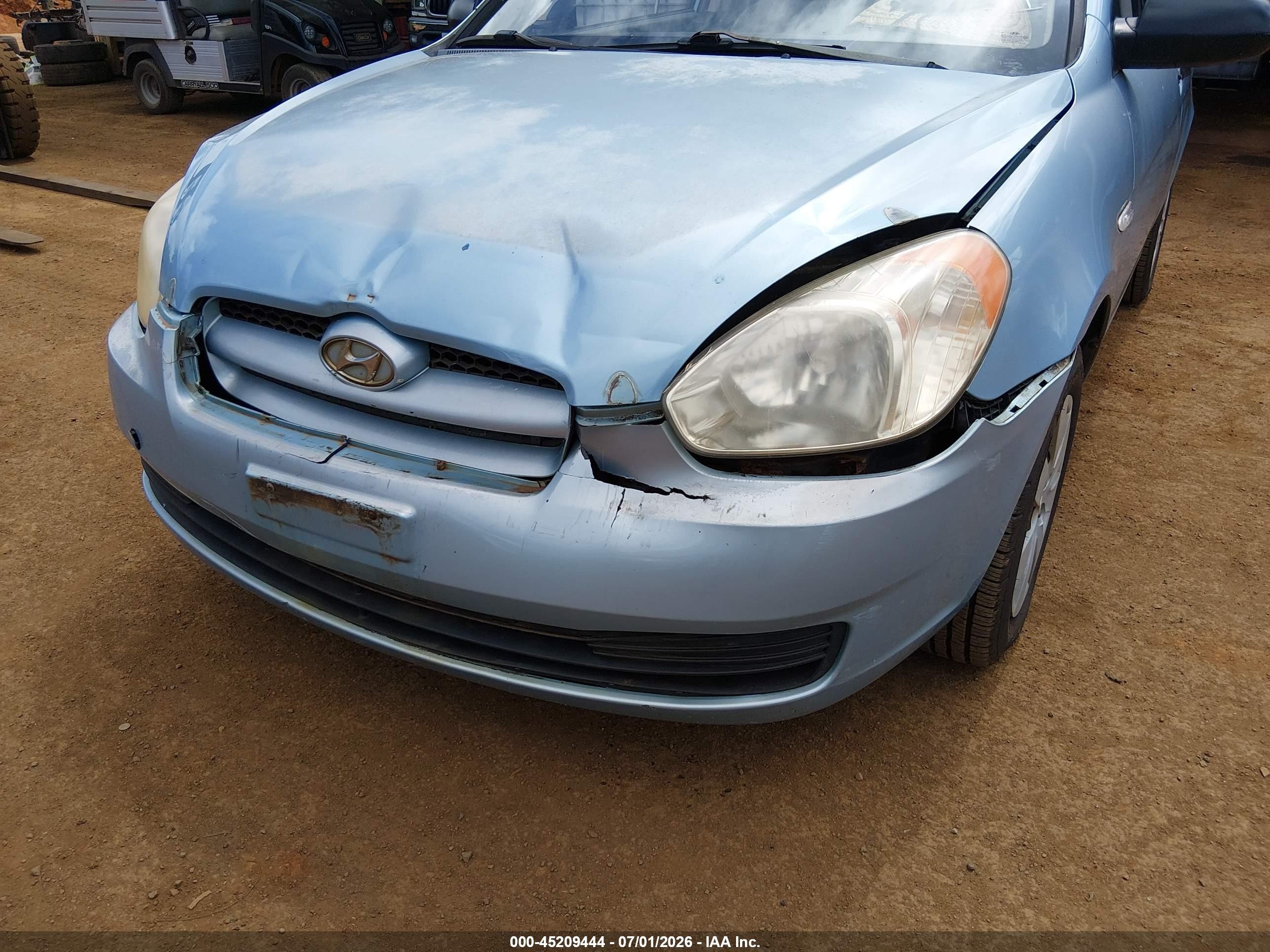 2009 Hyundai Accent Gs Blue vin: KMHCM36C29U118265