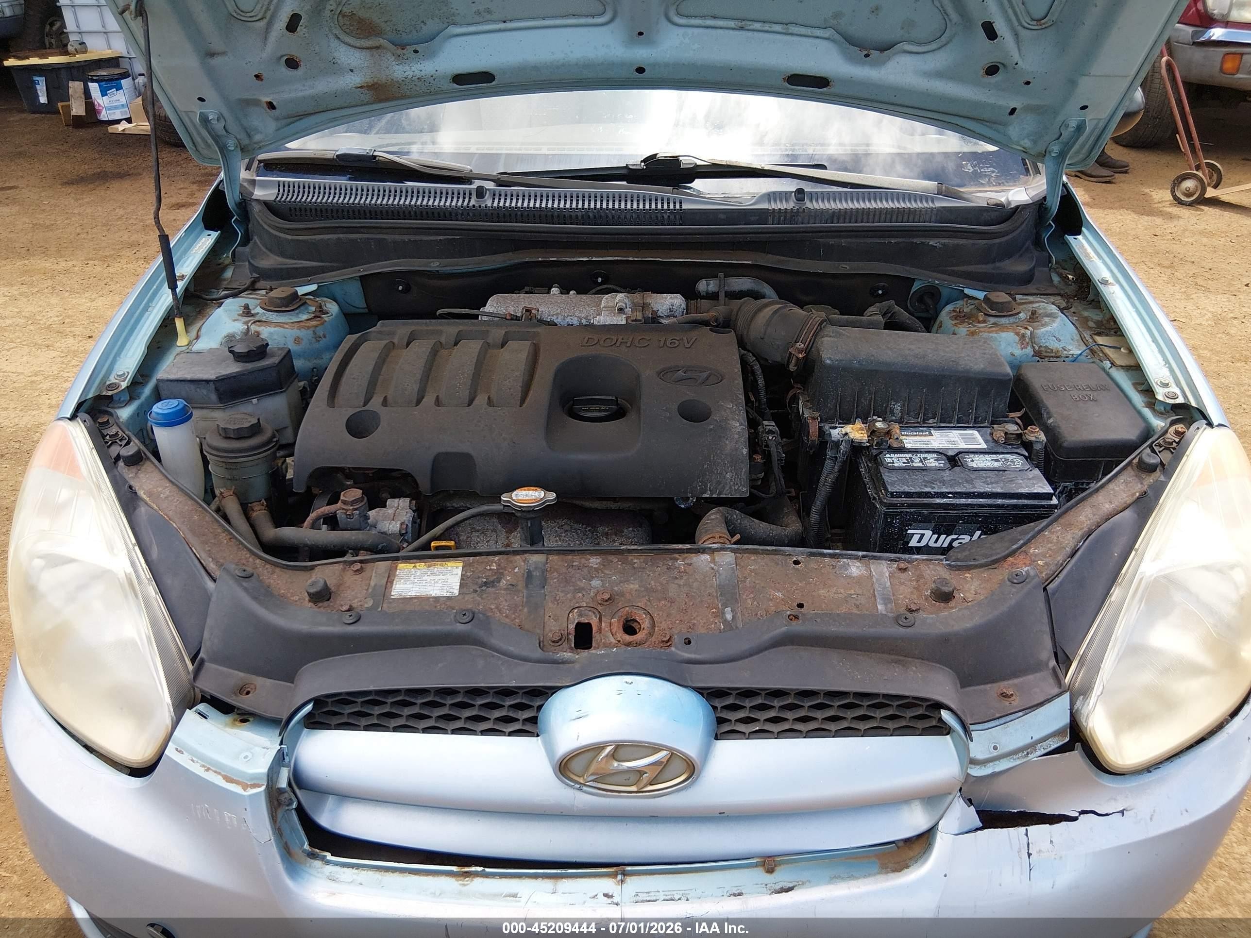 2009 Hyundai Accent Gs Blue vin: KMHCM36C29U118265