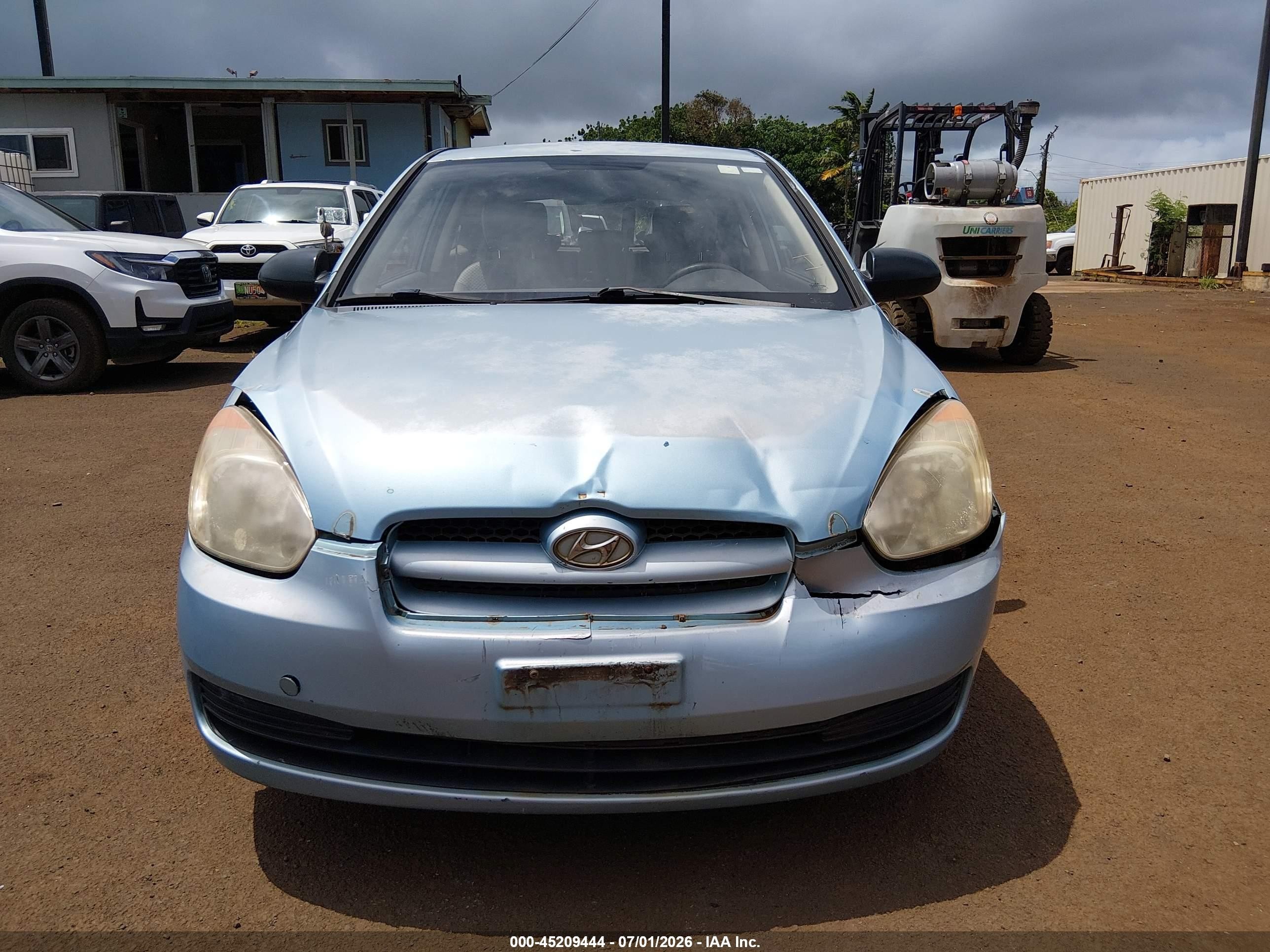 2009 Hyundai Accent Gs Blue vin: KMHCM36C29U118265