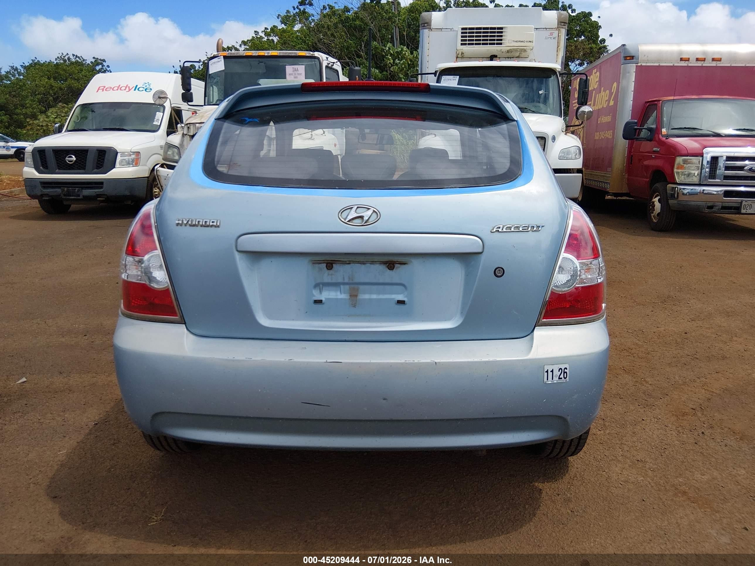 2009 Hyundai Accent Gs Blue vin: KMHCM36C29U118265