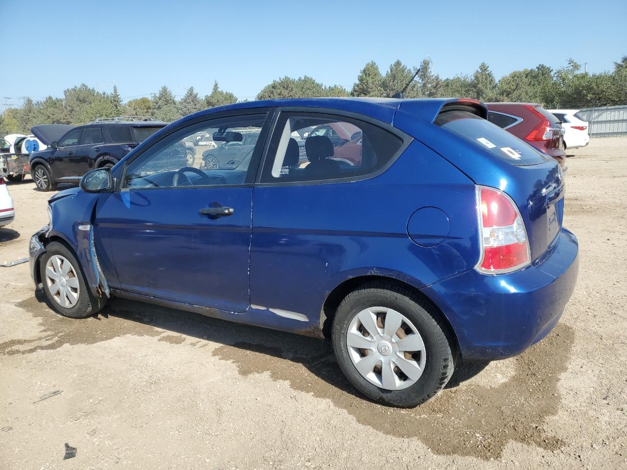 2007 Hyundai Accent Gs Blue vin: KMHCM36C37U008774