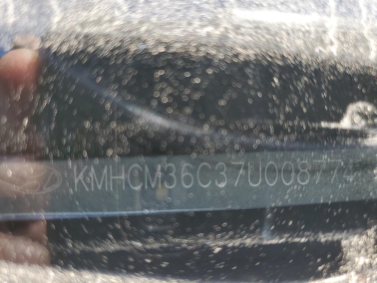 2007 Hyundai Accent Gs Blue vin: KMHCM36C37U008774