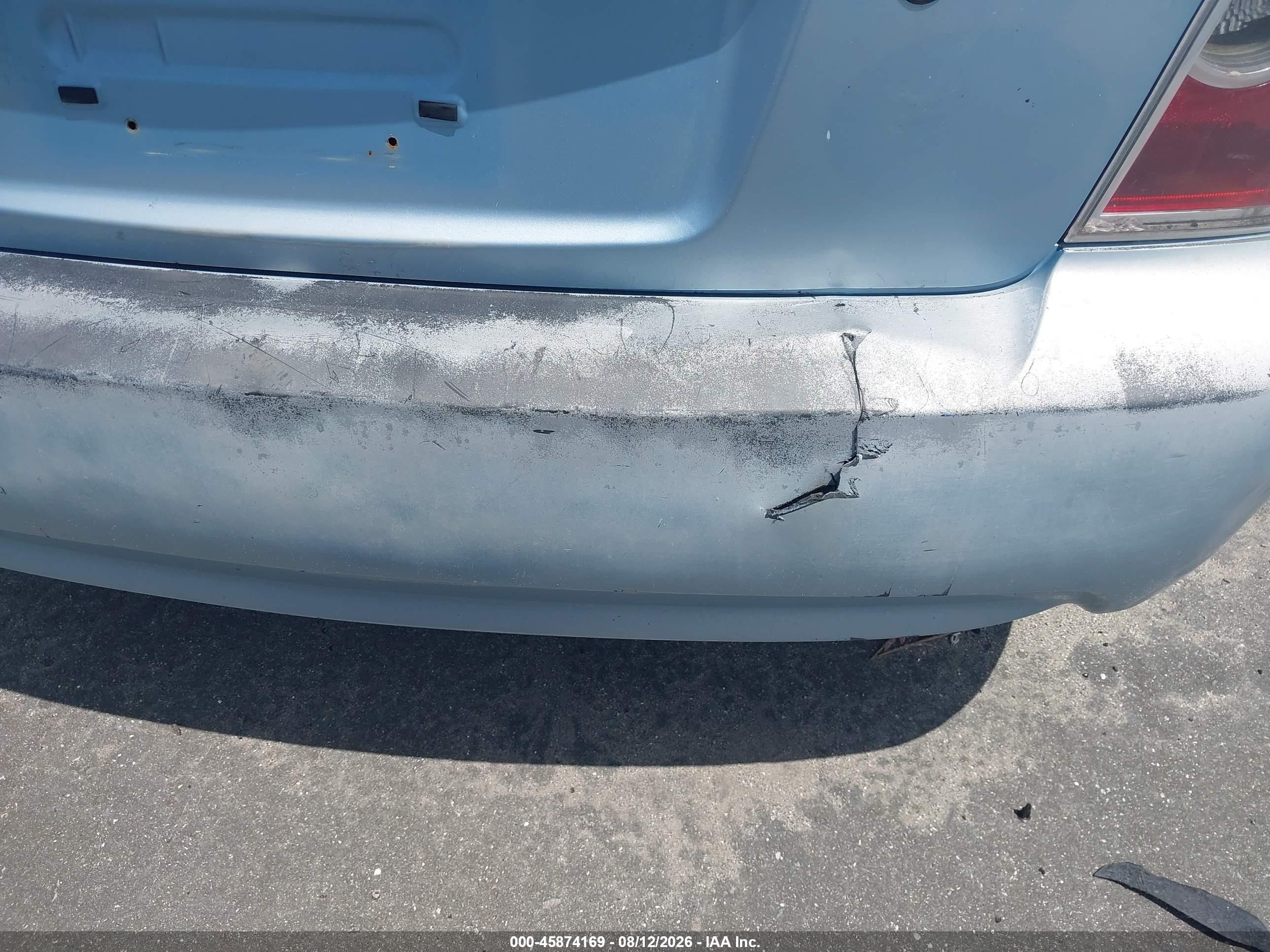 2008 Hyundai Accent Gs Light Blue vin: KMHCM36C38U073884