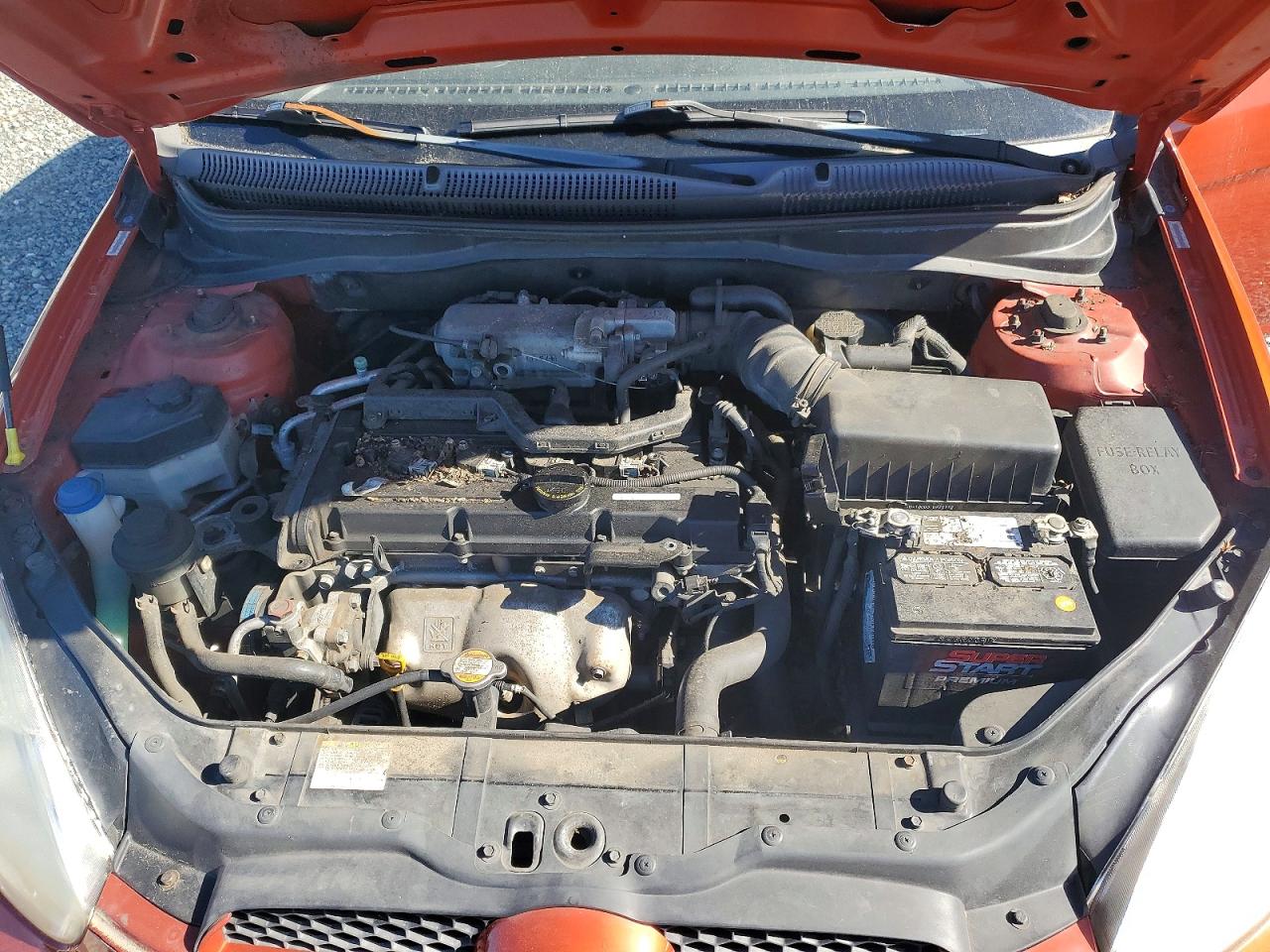 2008 Hyundai Accent Orange vin: KMHCM36C38U086604