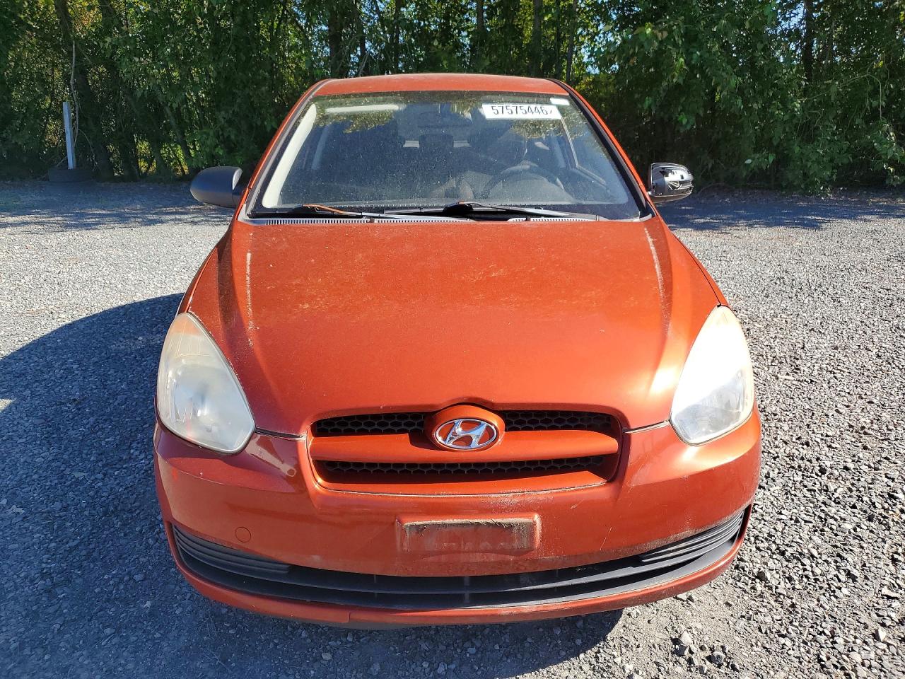 2008 Hyundai Accent Orange vin: KMHCM36C38U086604