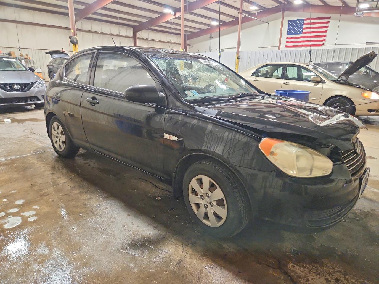2009 Hyundai Accent Gs Black vin: KMHCM36C39U138184