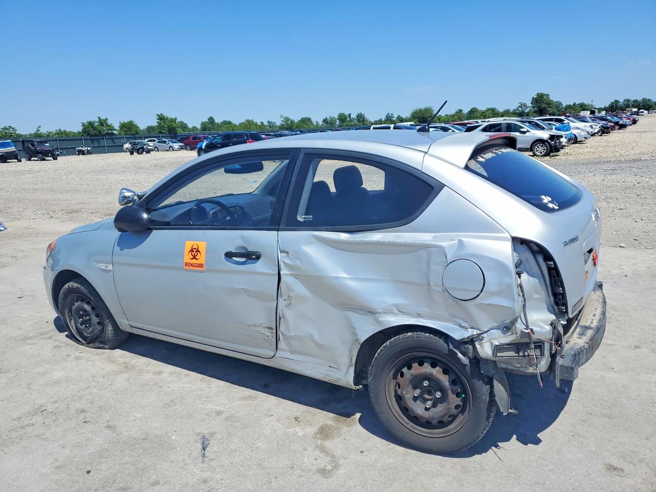 2007 Hyundai Accent Gs Silver vin: KMHCM36C47U016480