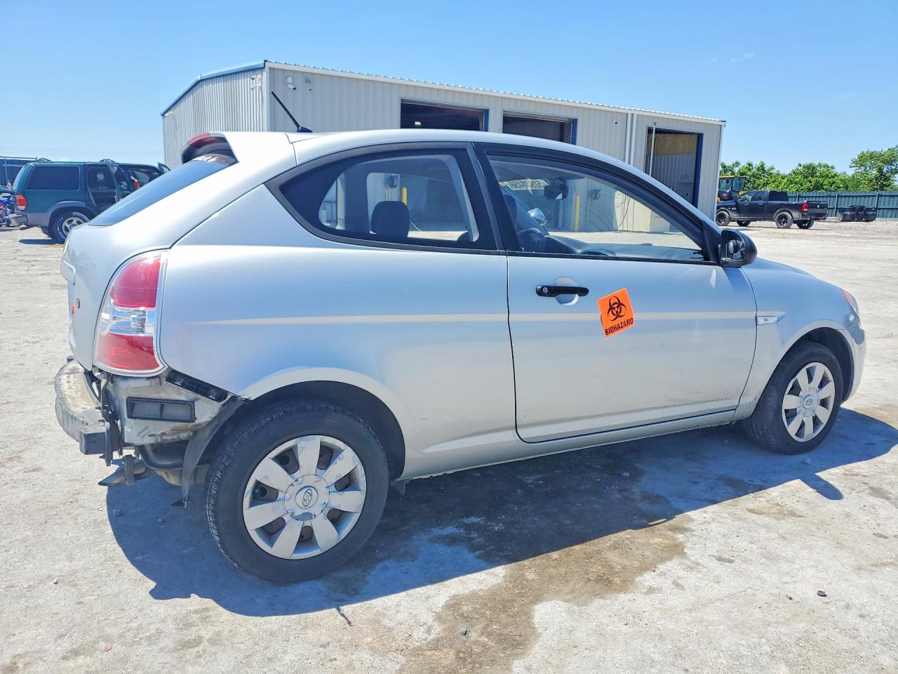 2007 Hyundai Accent Gs Silver vin: KMHCM36C47U016480