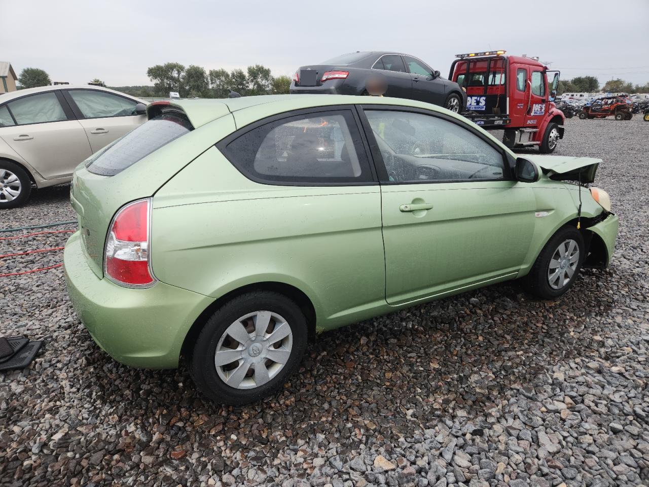 2007 Hyundai Accent Gs Green vin: KMHCM36C47U054646
