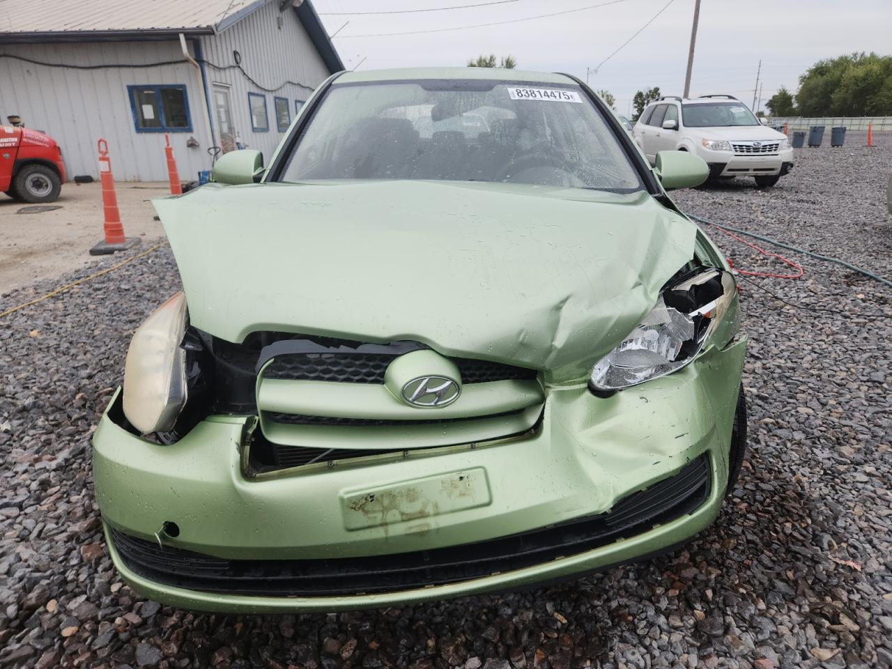 2007 Hyundai Accent Gs Green vin: KMHCM36C47U054646
