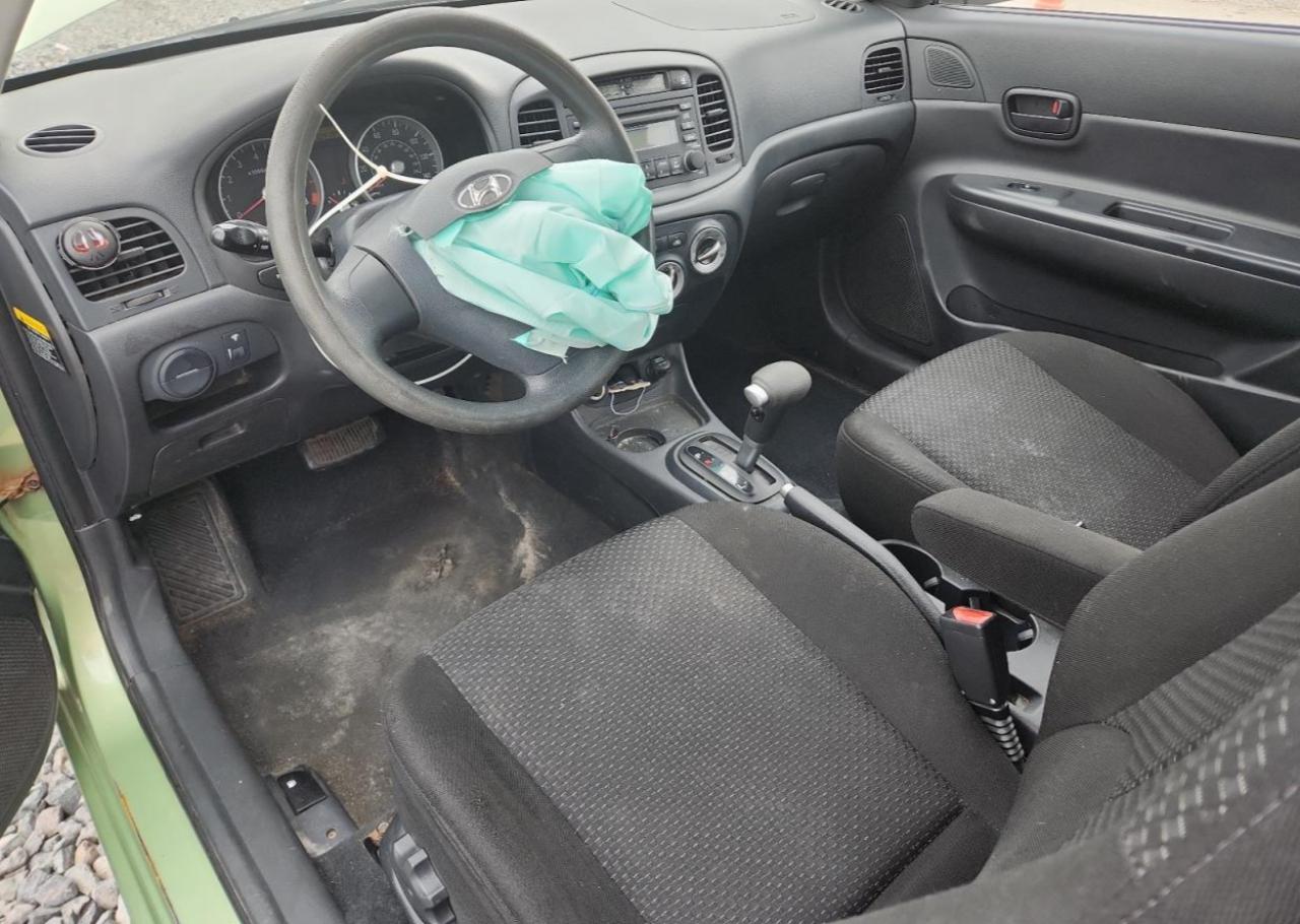 2007 Hyundai Accent Gs Green vin: KMHCM36C47U054646