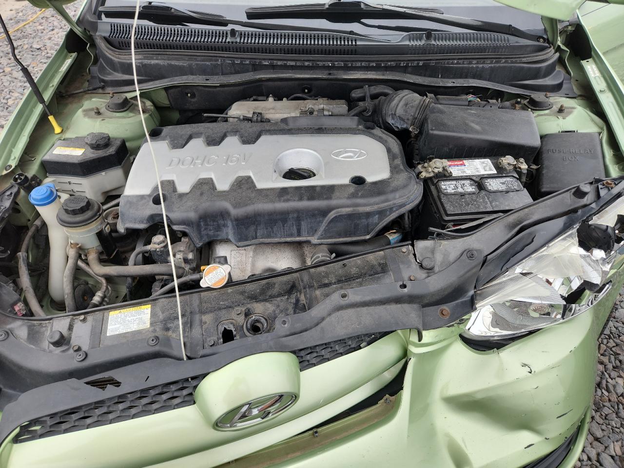 2007 Hyundai Accent Gs Green vin: KMHCM36C47U054646