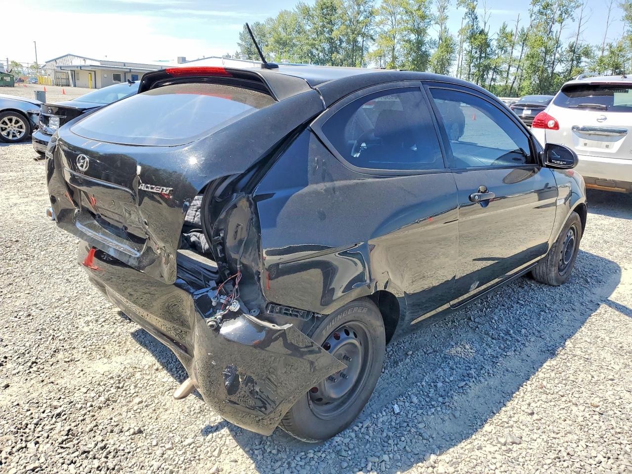 2008 Hyundai Accent Gs Black vin: KMHCM36C48U086031
