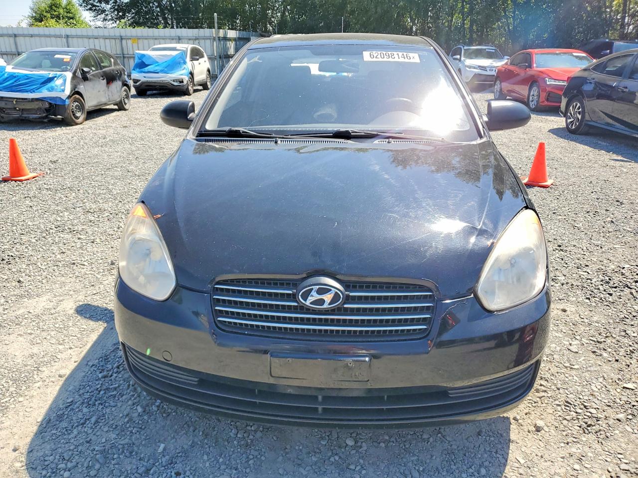 2008 Hyundai Accent Gs Black vin: KMHCM36C48U086031