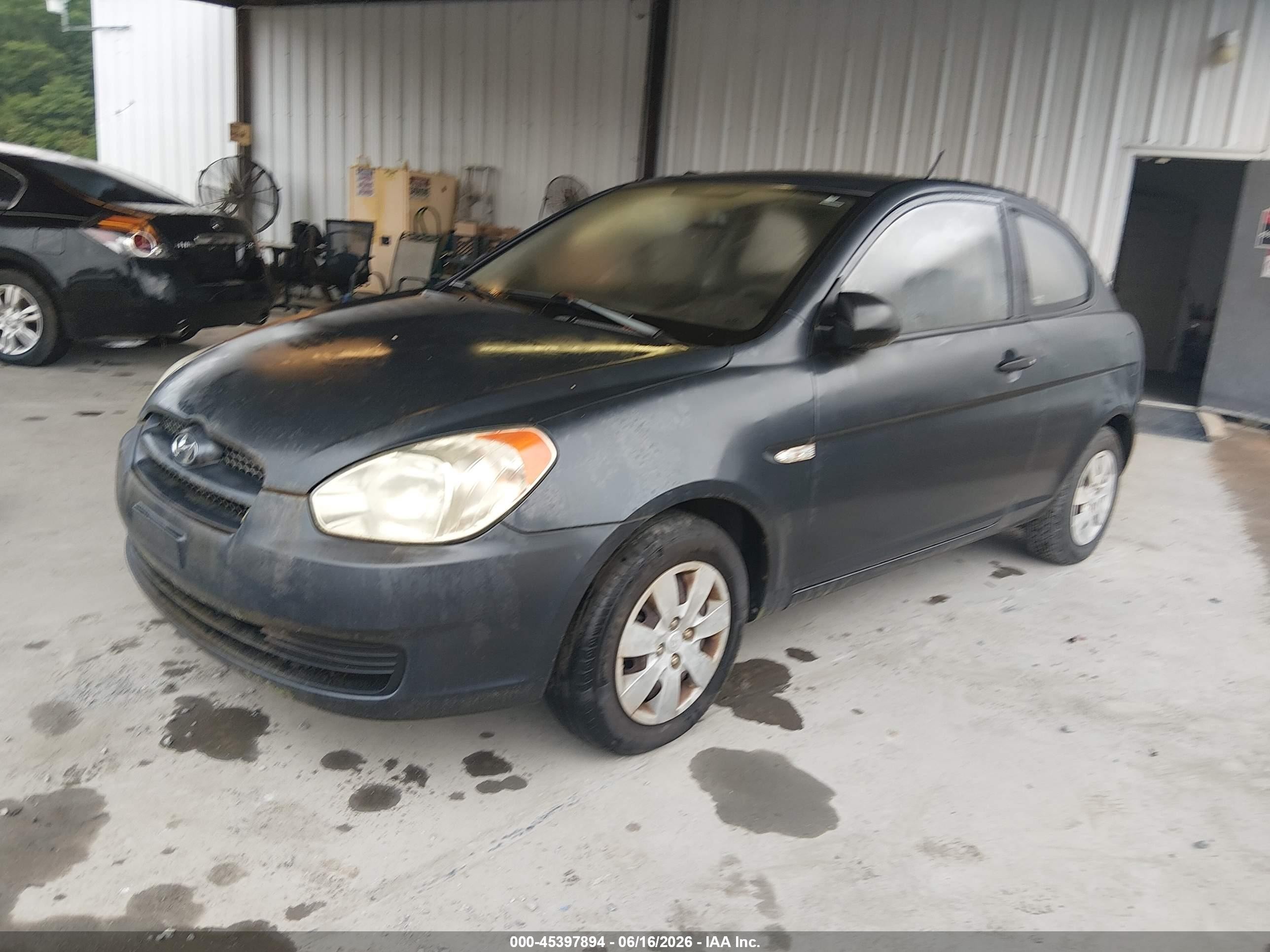 2009 Hyundai Accent Gs Dark Blue vin: KMHCM36C49U125606
