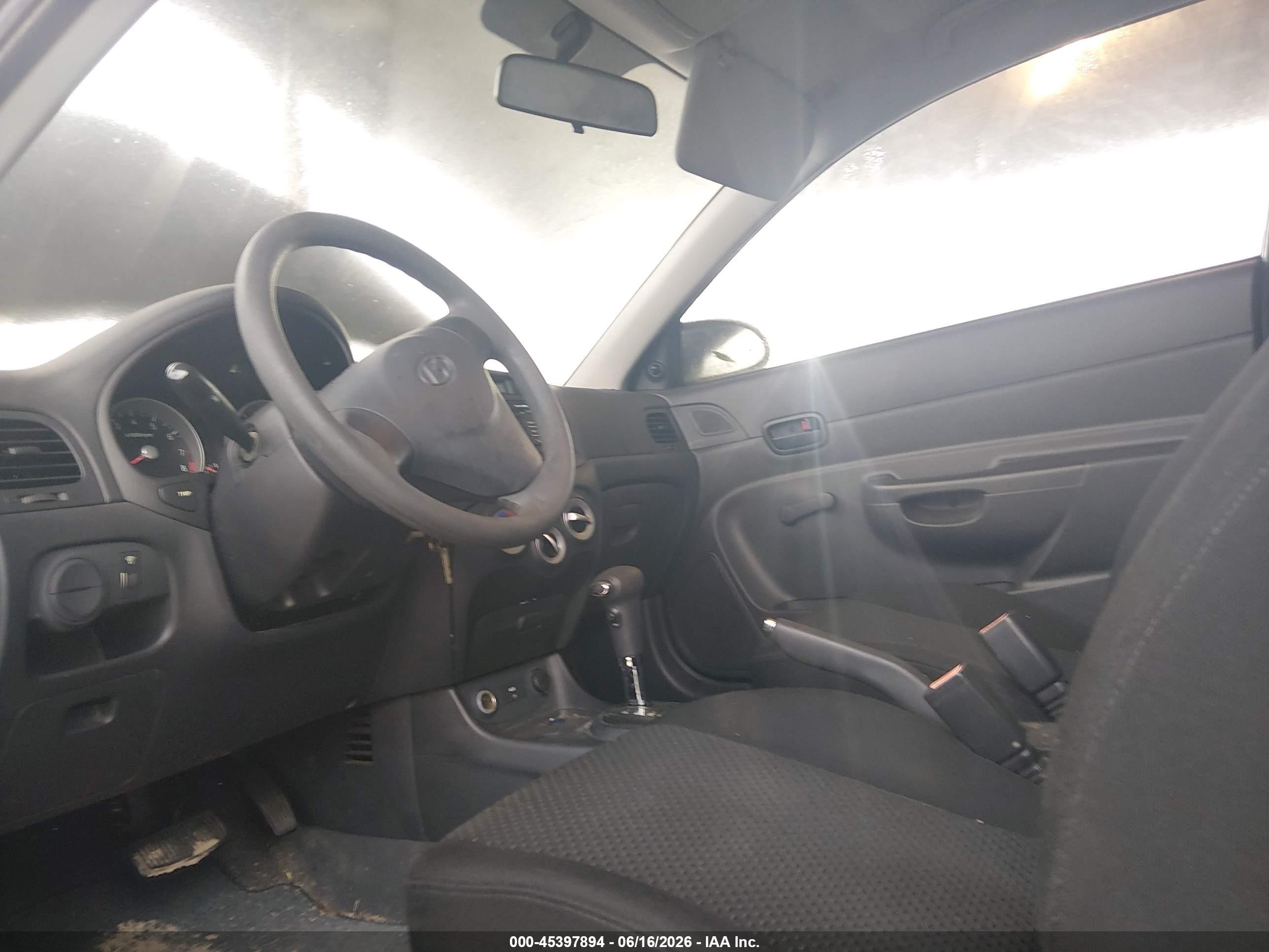 2009 Hyundai Accent Gs Dark Blue vin: KMHCM36C49U125606