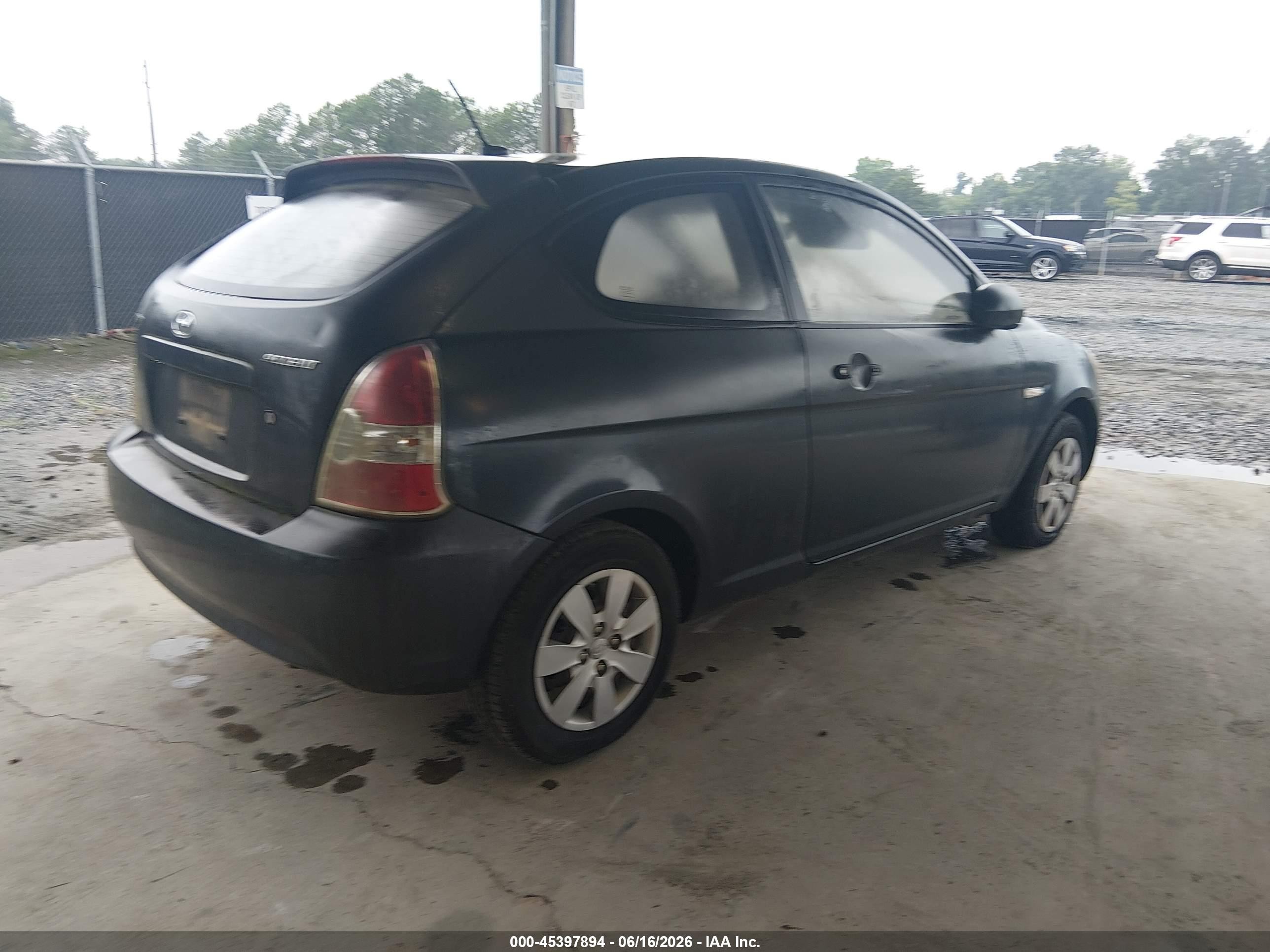 2009 Hyundai Accent Gs Dark Blue vin: KMHCM36C49U125606