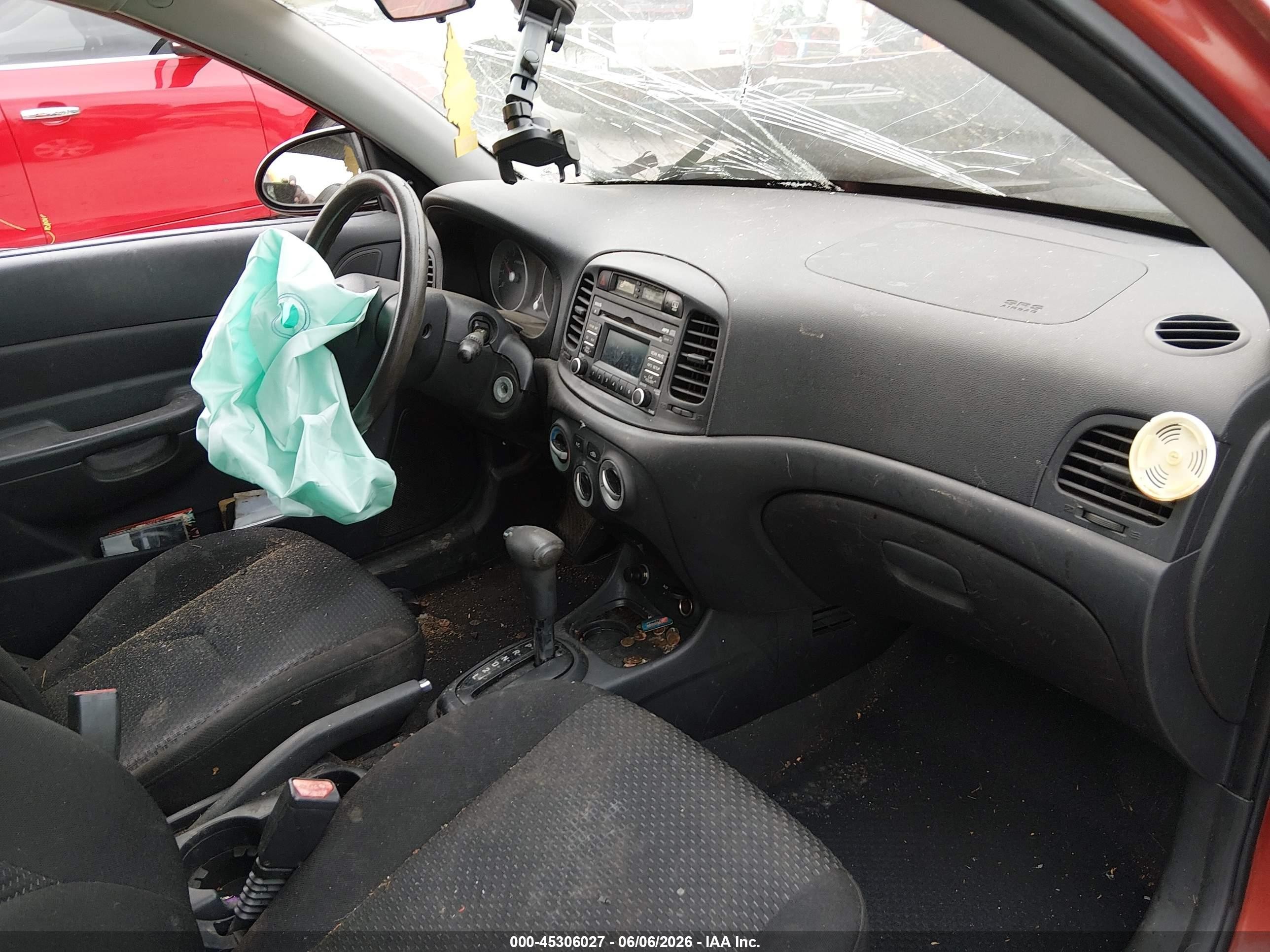 2009 Hyundai Accent Gs Orange vin: KMHCM36C59U106613
