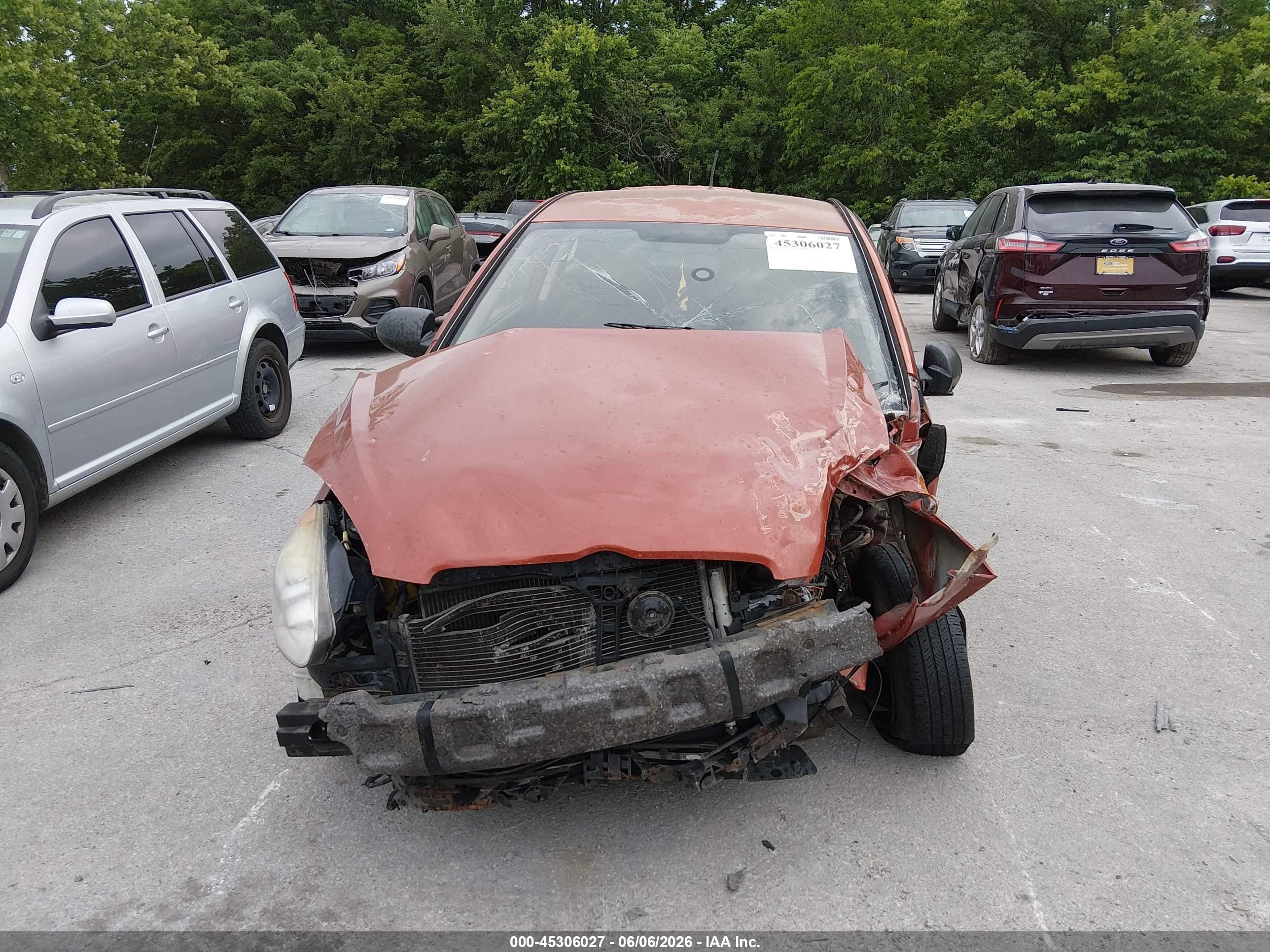 2009 Hyundai Accent Gs Orange vin: KMHCM36C59U106613