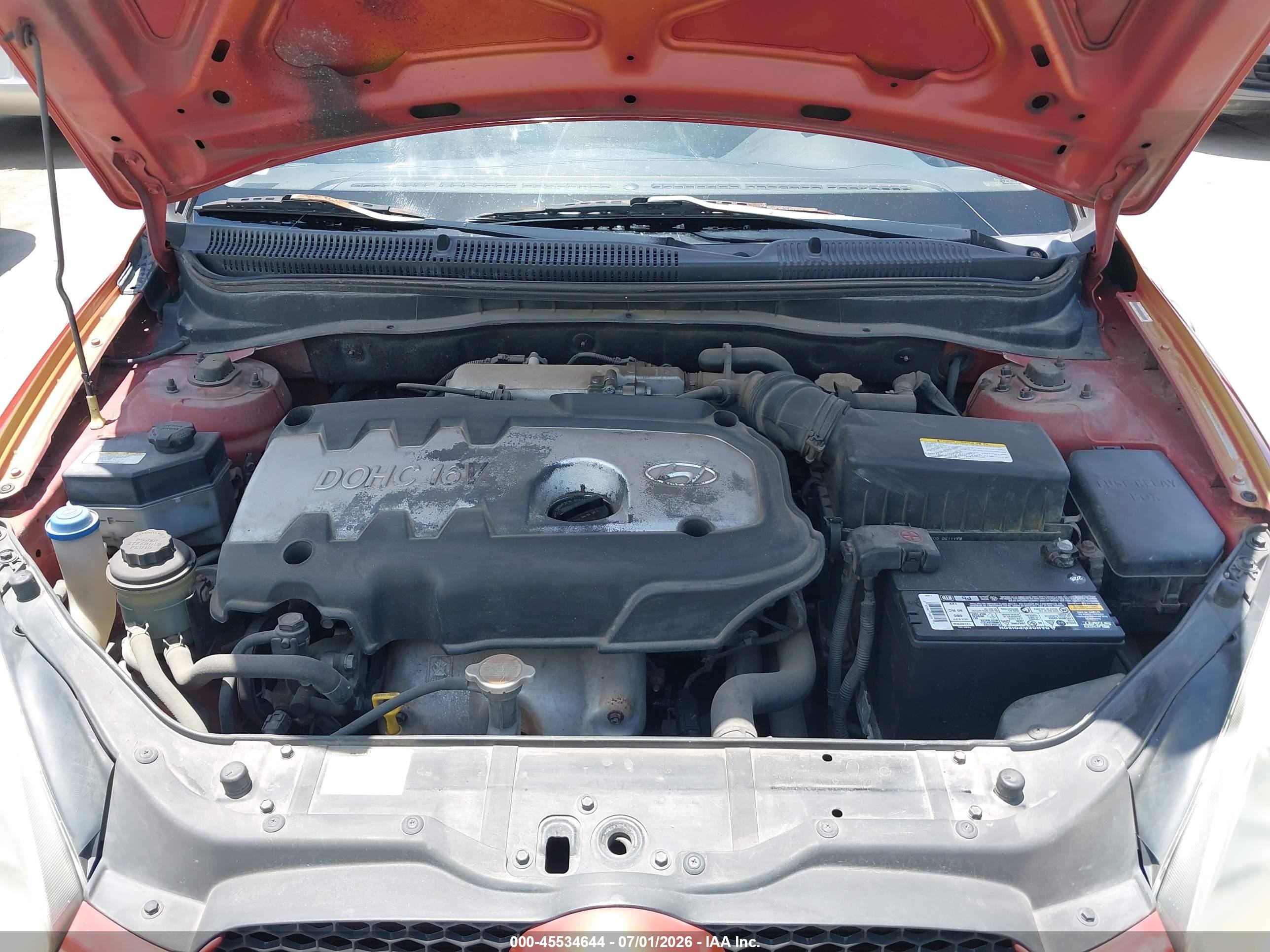 2007 Hyundai Accent Gs Orange vin: KMHCM36C67U030753