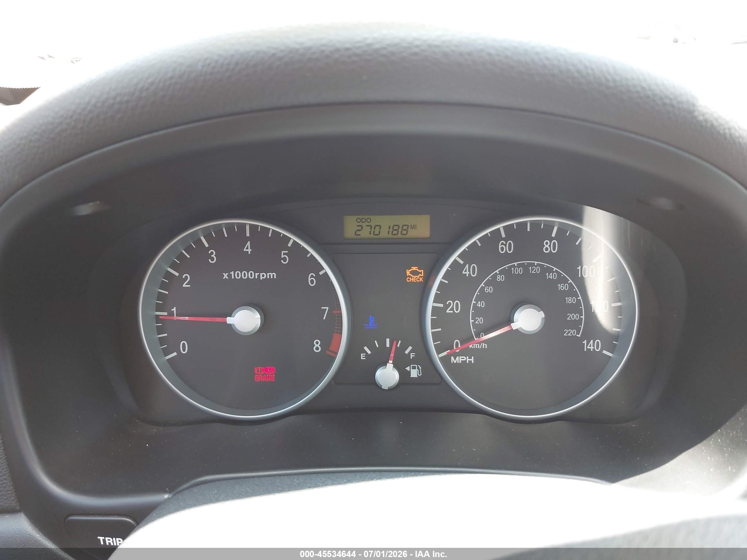 2007 Hyundai Accent Gs Orange vin: KMHCM36C67U030753