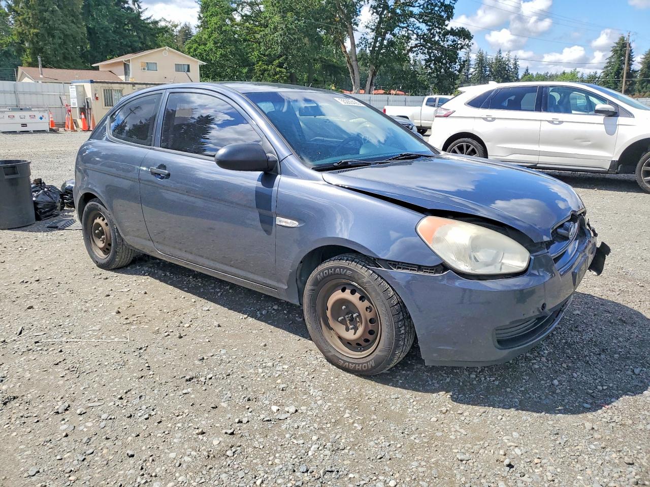 2008 Hyundai Accent Gs Серый vin: KMHCM36C68U097970