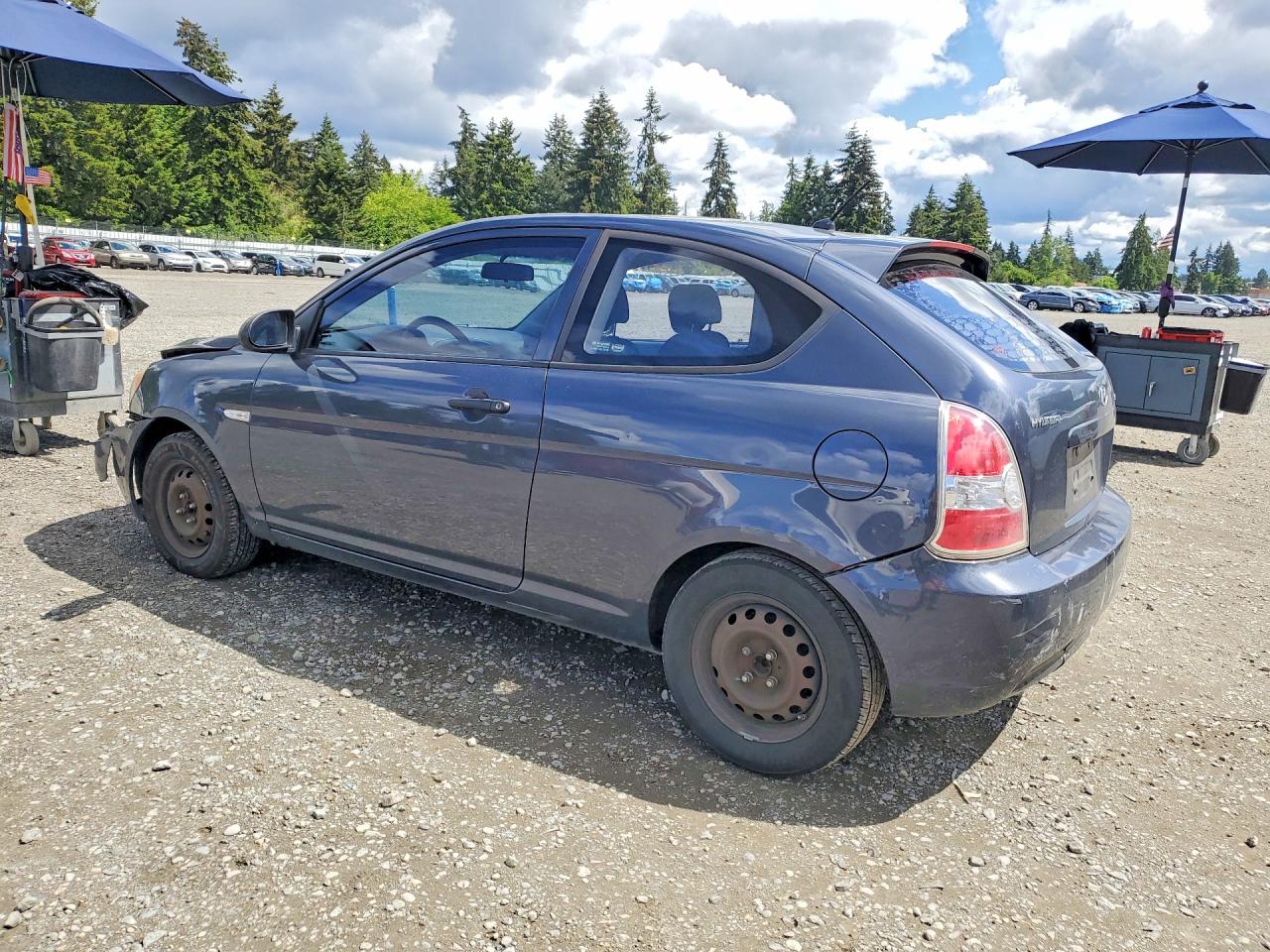 2008 Hyundai Accent Gs Серый vin: KMHCM36C68U097970