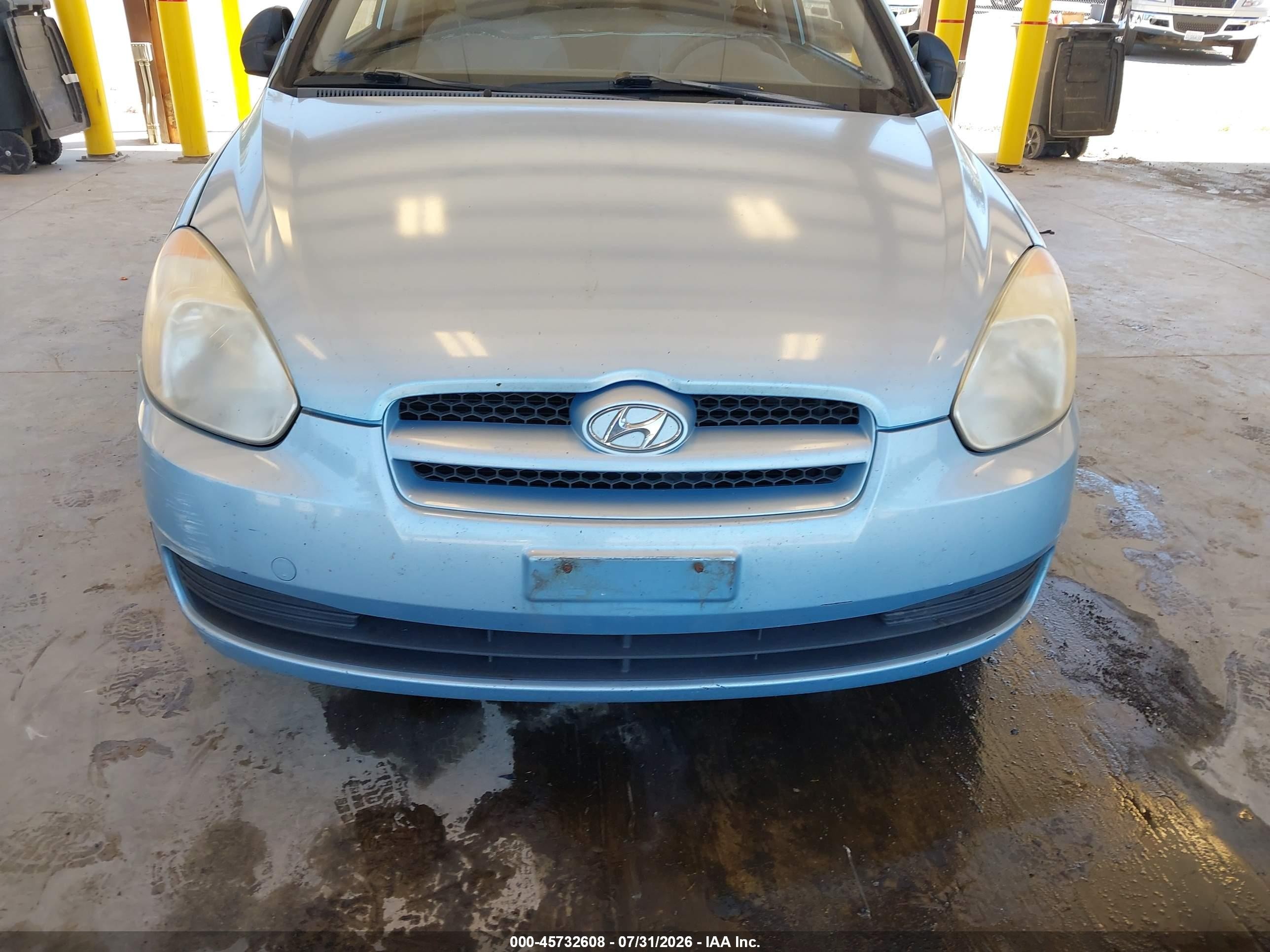 2009 Hyundai Accent Gs Blue vin: KMHCM36C69U117121