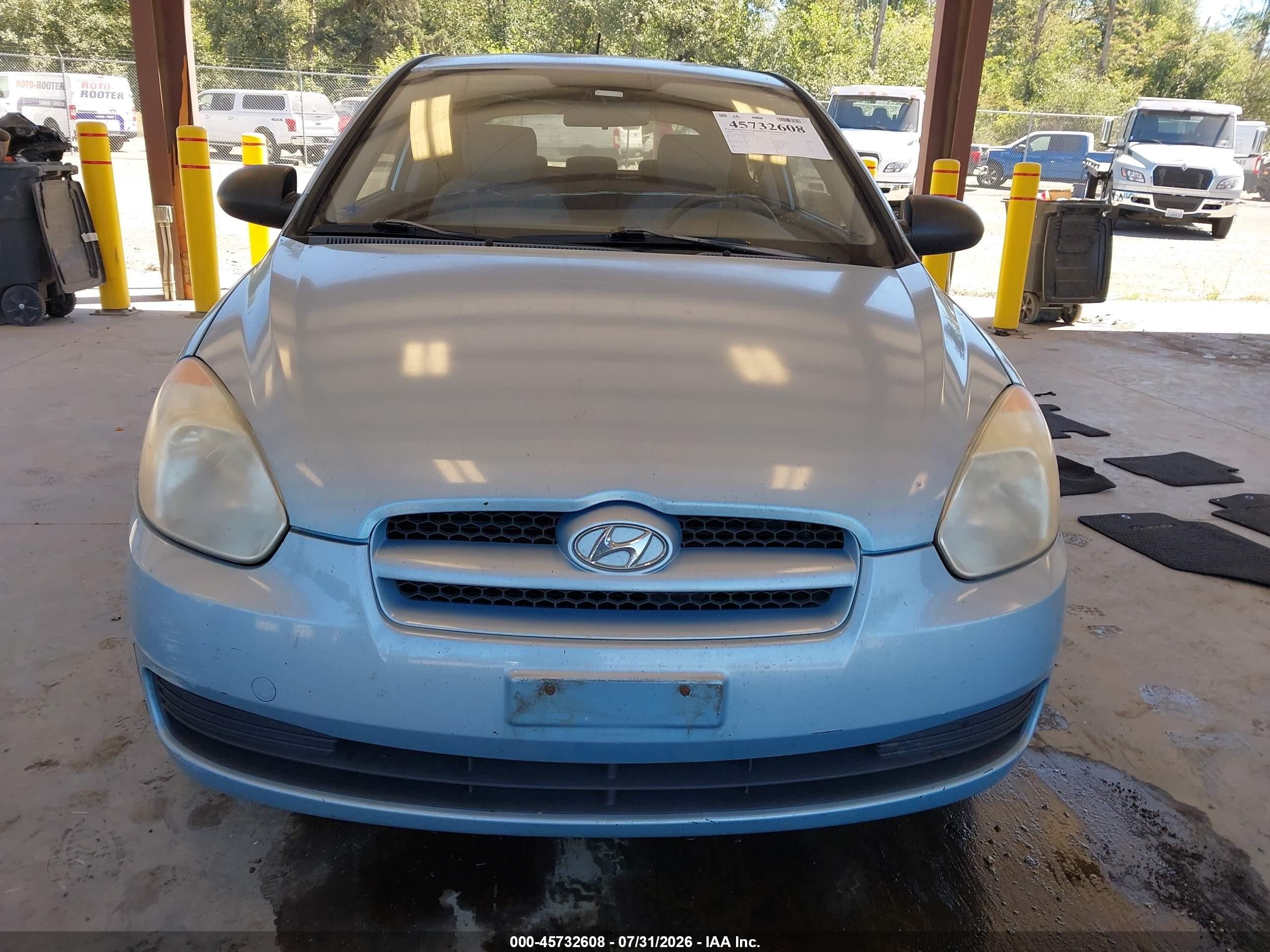 2009 Hyundai Accent Gs Blue vin: KMHCM36C69U117121