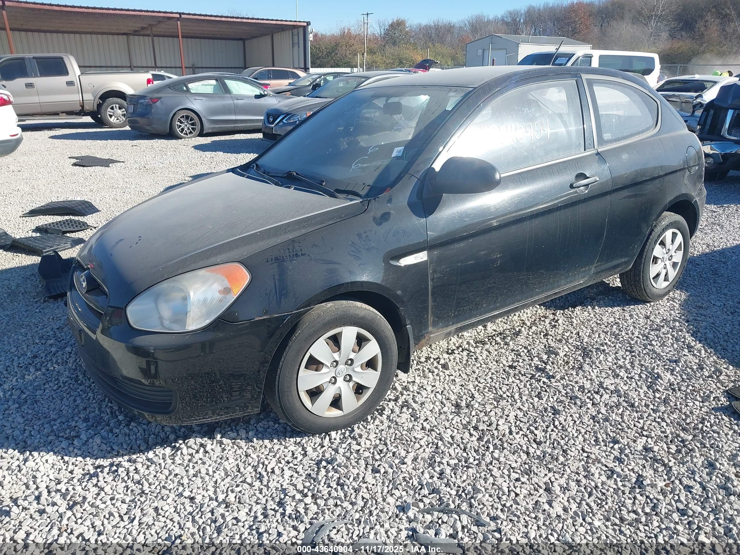 2009 Hyundai Accent Gs Черный vin: KMHCM36C69U128166
