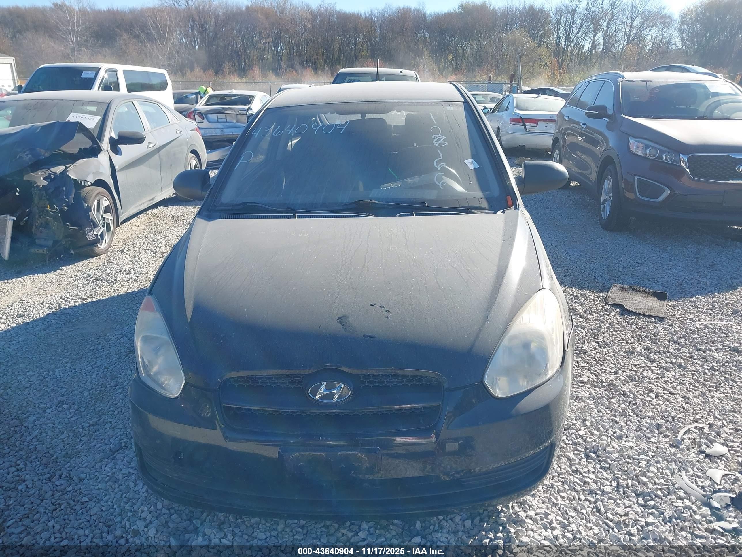 2009 Hyundai Accent Gs Черный vin: KMHCM36C69U128166