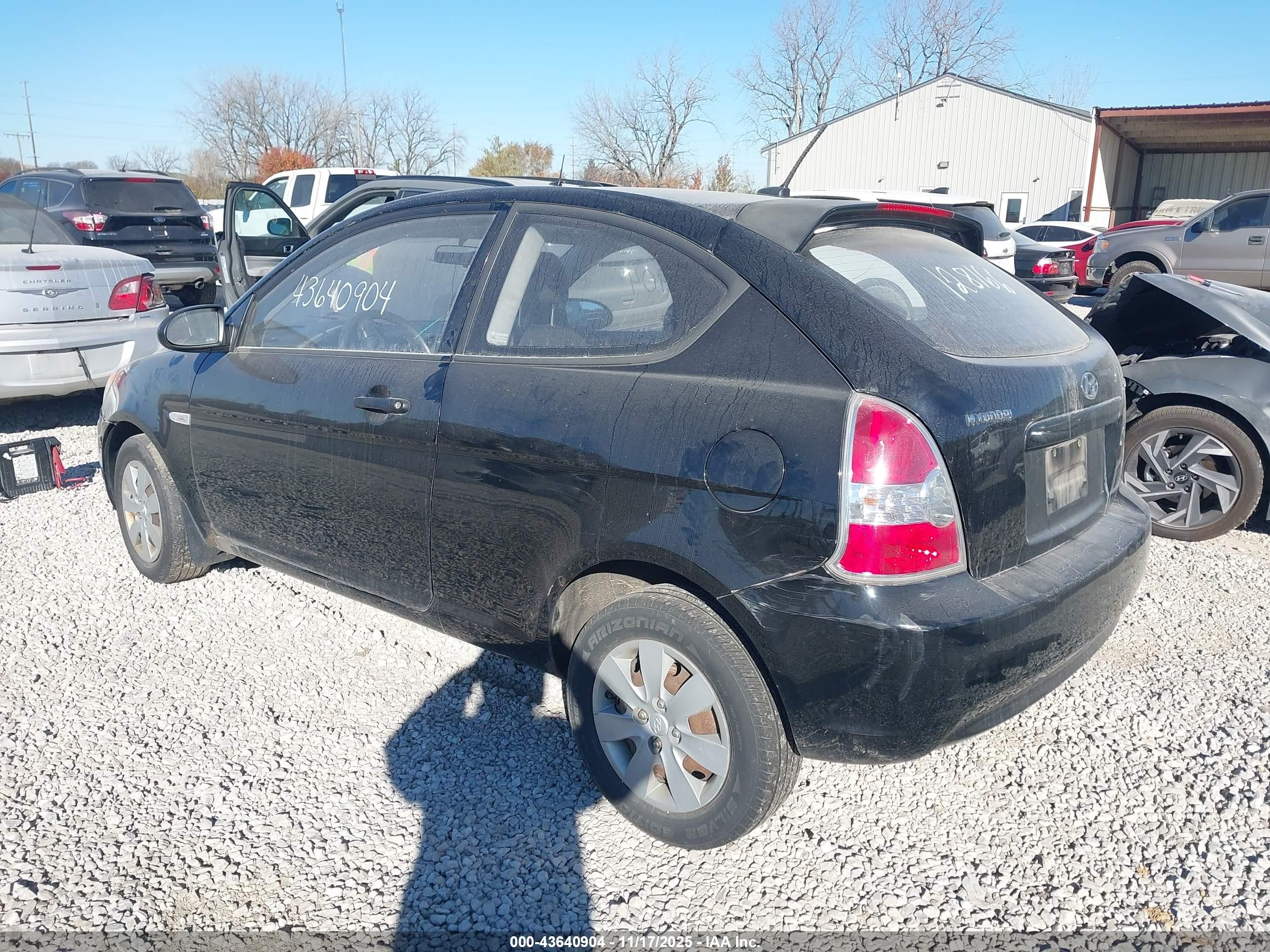 2009 Hyundai Accent Gs Черный vin: KMHCM36C69U128166