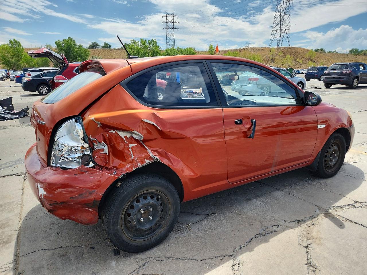 2009 Hyundai Accent Gs Orange vin: KMHCM36C69U140723