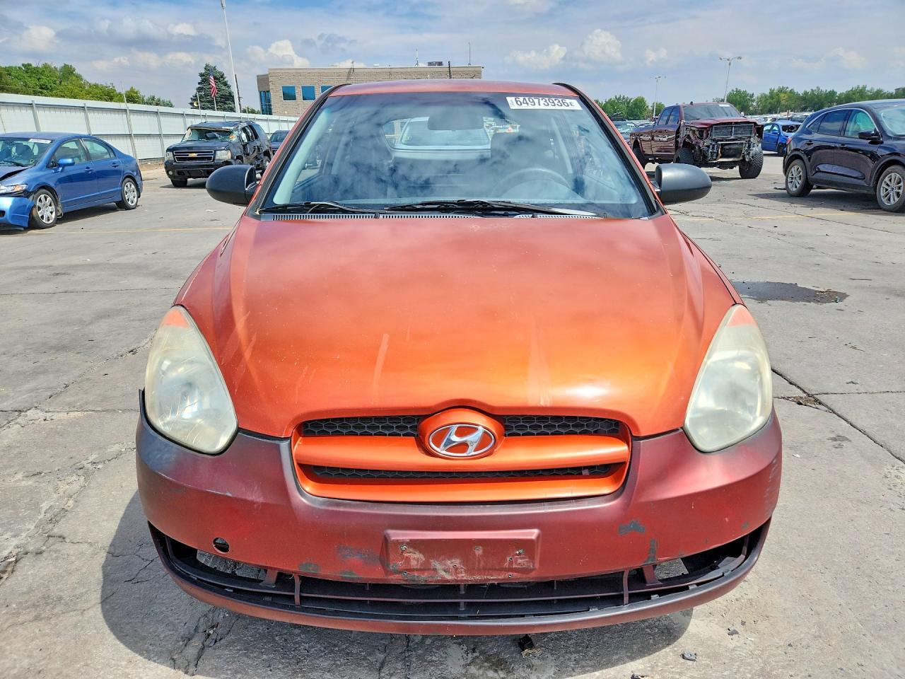 2009 Hyundai Accent Gs Orange vin: KMHCM36C69U140723