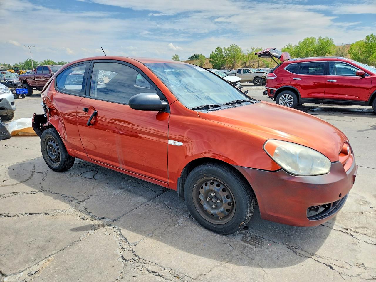 2009 Hyundai Accent Gs Orange vin: KMHCM36C69U140723