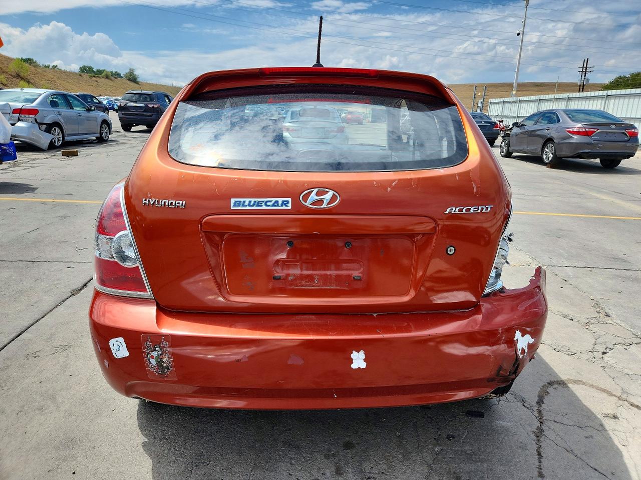2009 Hyundai Accent Gs Orange vin: KMHCM36C69U140723