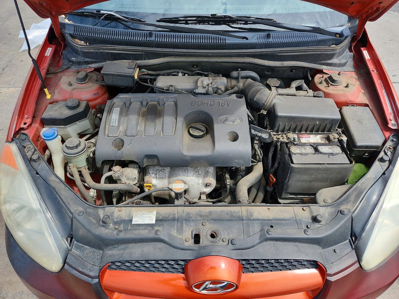 2009 Hyundai Accent Gs Orange vin: KMHCM36C69U140723