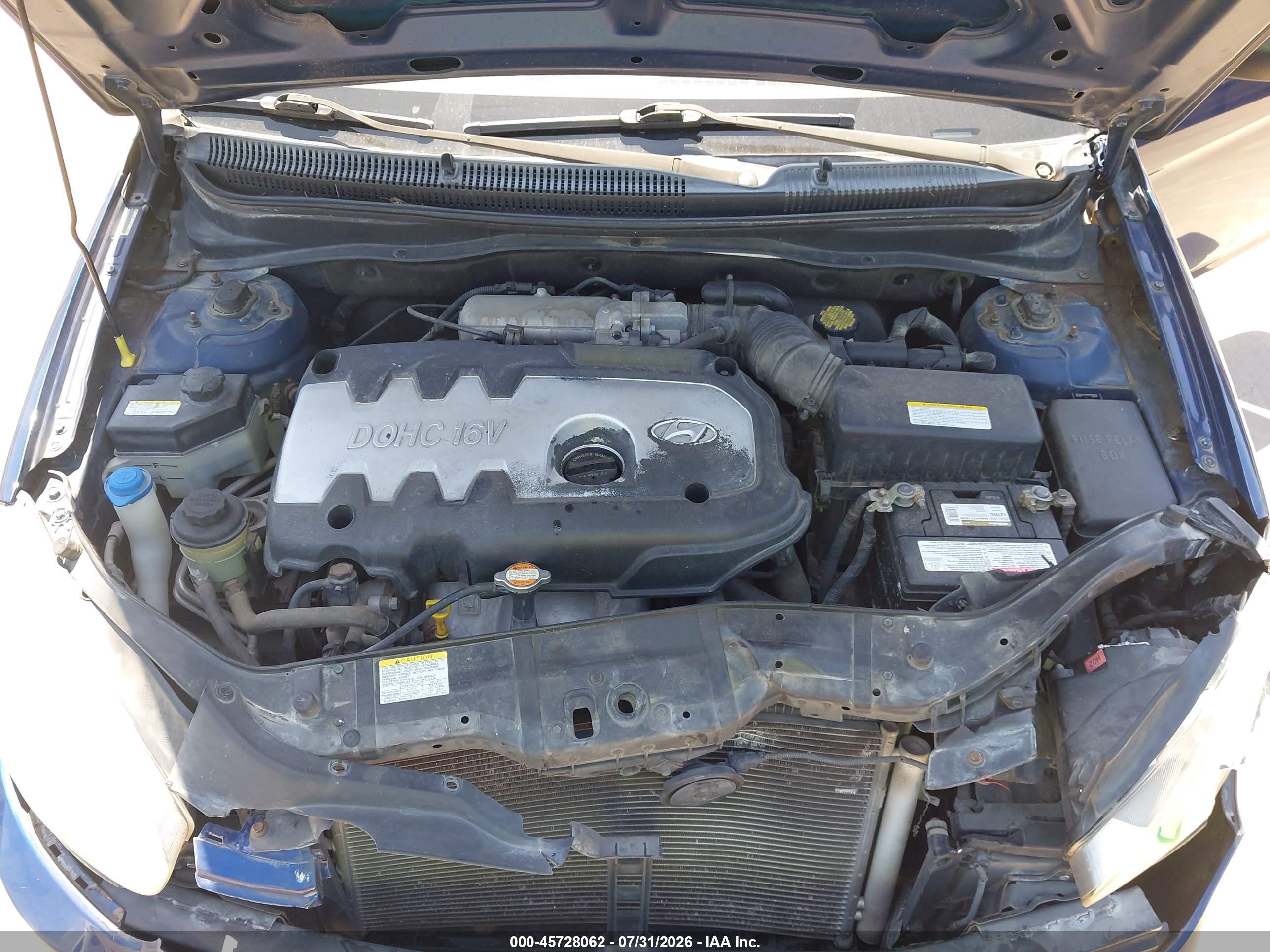 2007 Hyundai Accent Gs Синий vin: KMHCM36C77U036352